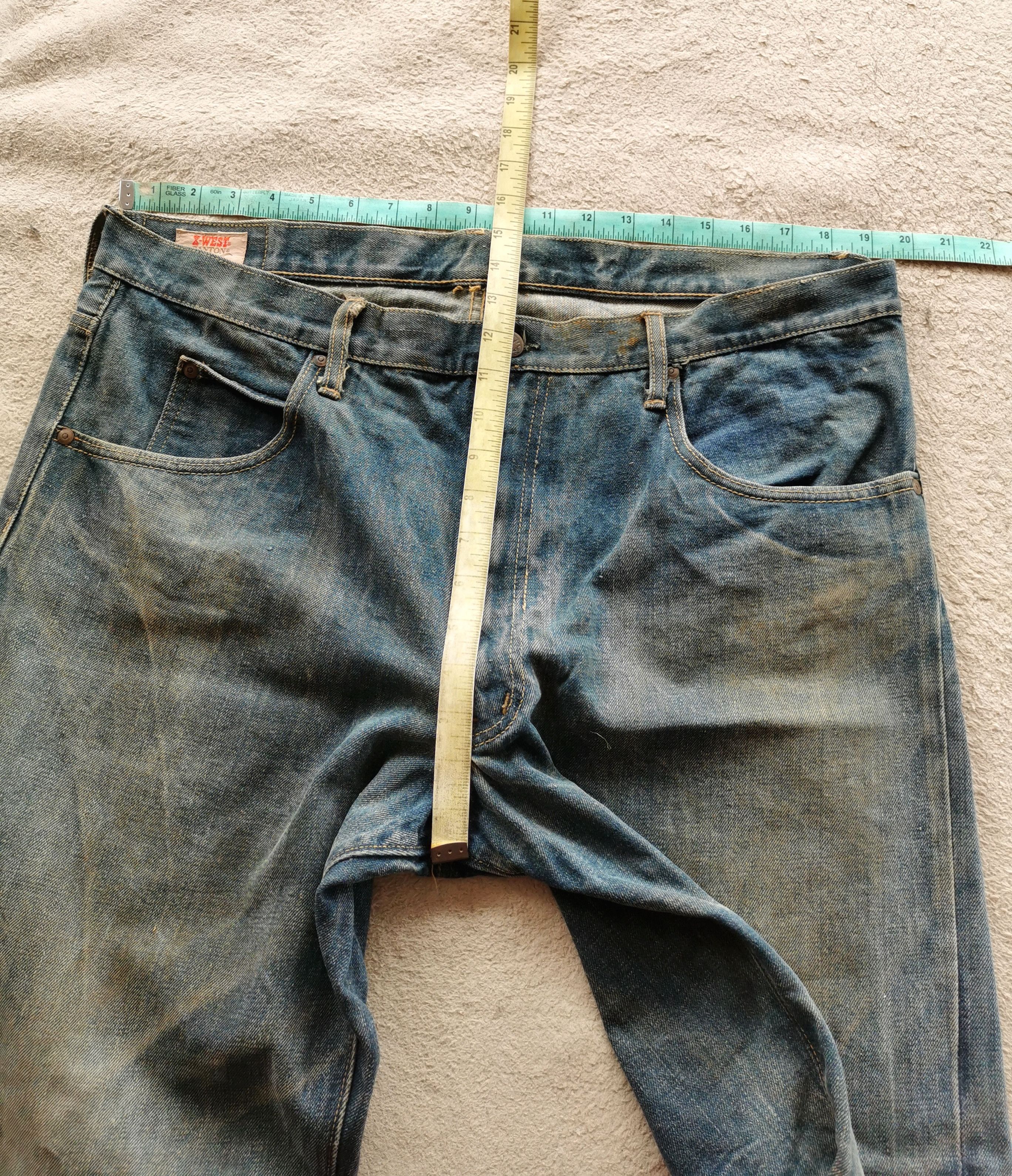 Vintage Rare Canton X West Workwear Jeans Beautiful Patina Size 38 Size US 38 / EU 54 - 9 Thumbnail