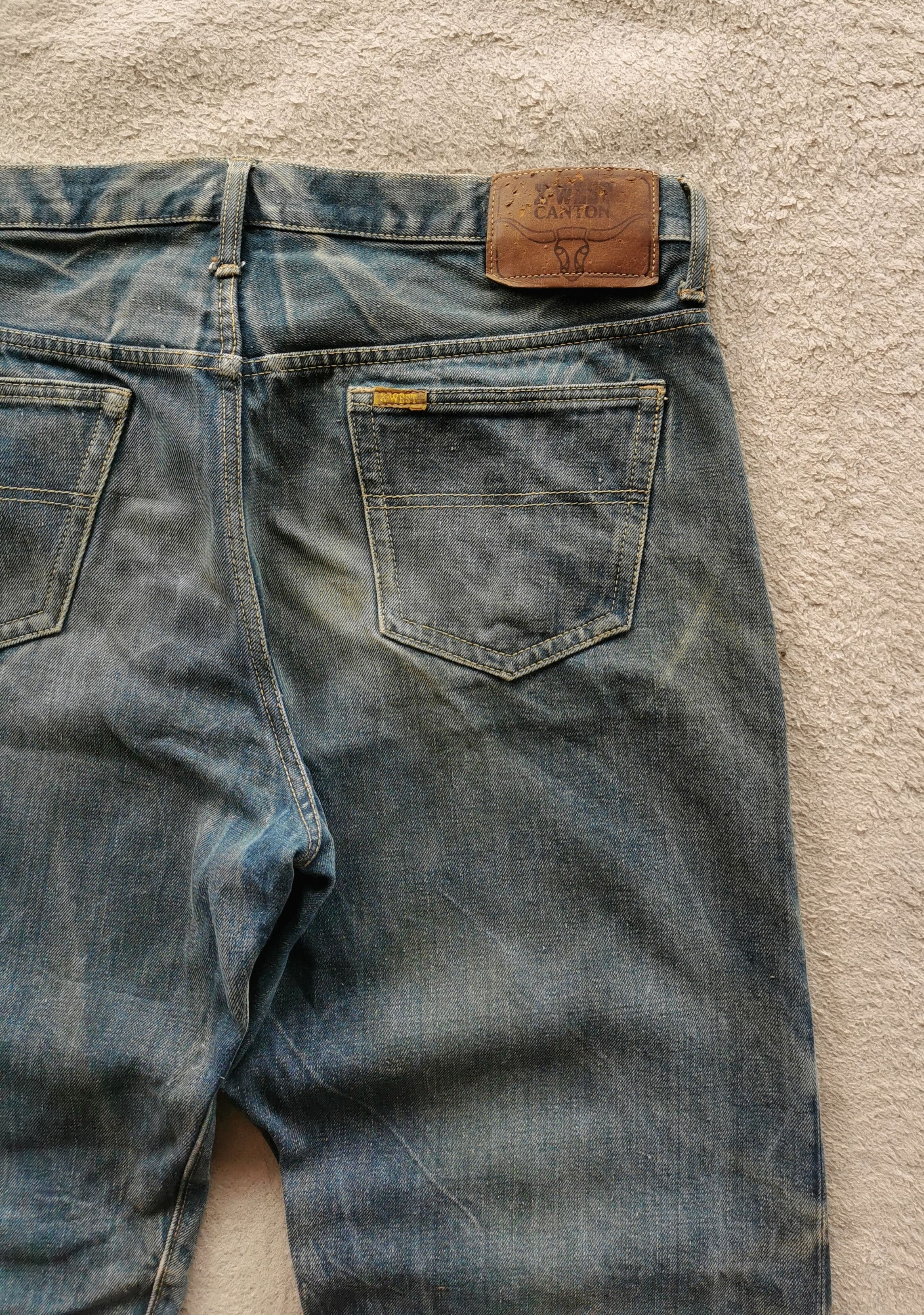 Vintage Rare Canton X West Workwear Jeans Beautiful Patina Size 38 Size US 38 / EU 54 - 6 Thumbnail