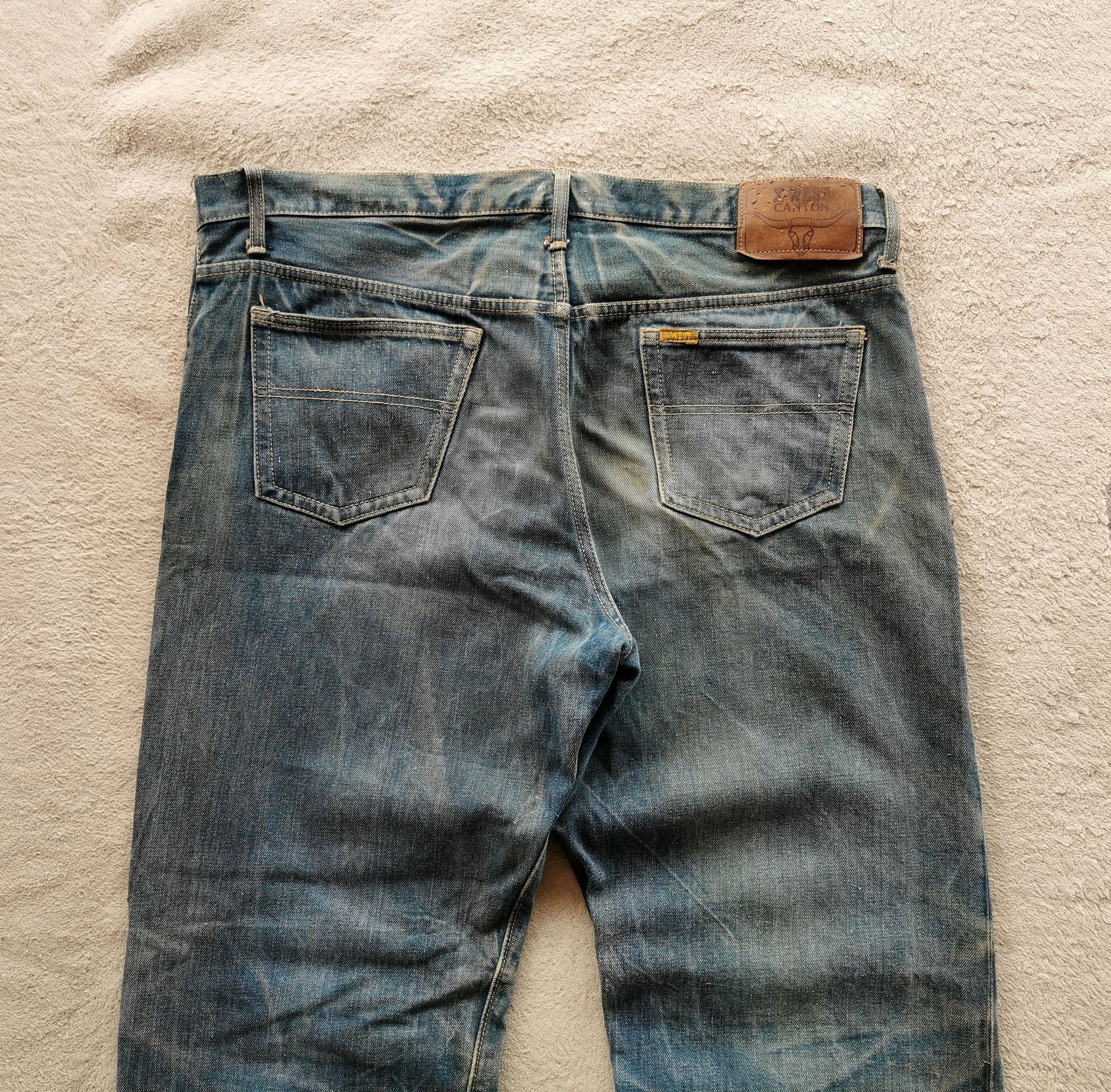Vintage Rare Canton X West Workwear Jeans Beautiful Patina Size 38 Size US 38 / EU 54 - 3 Thumbnail