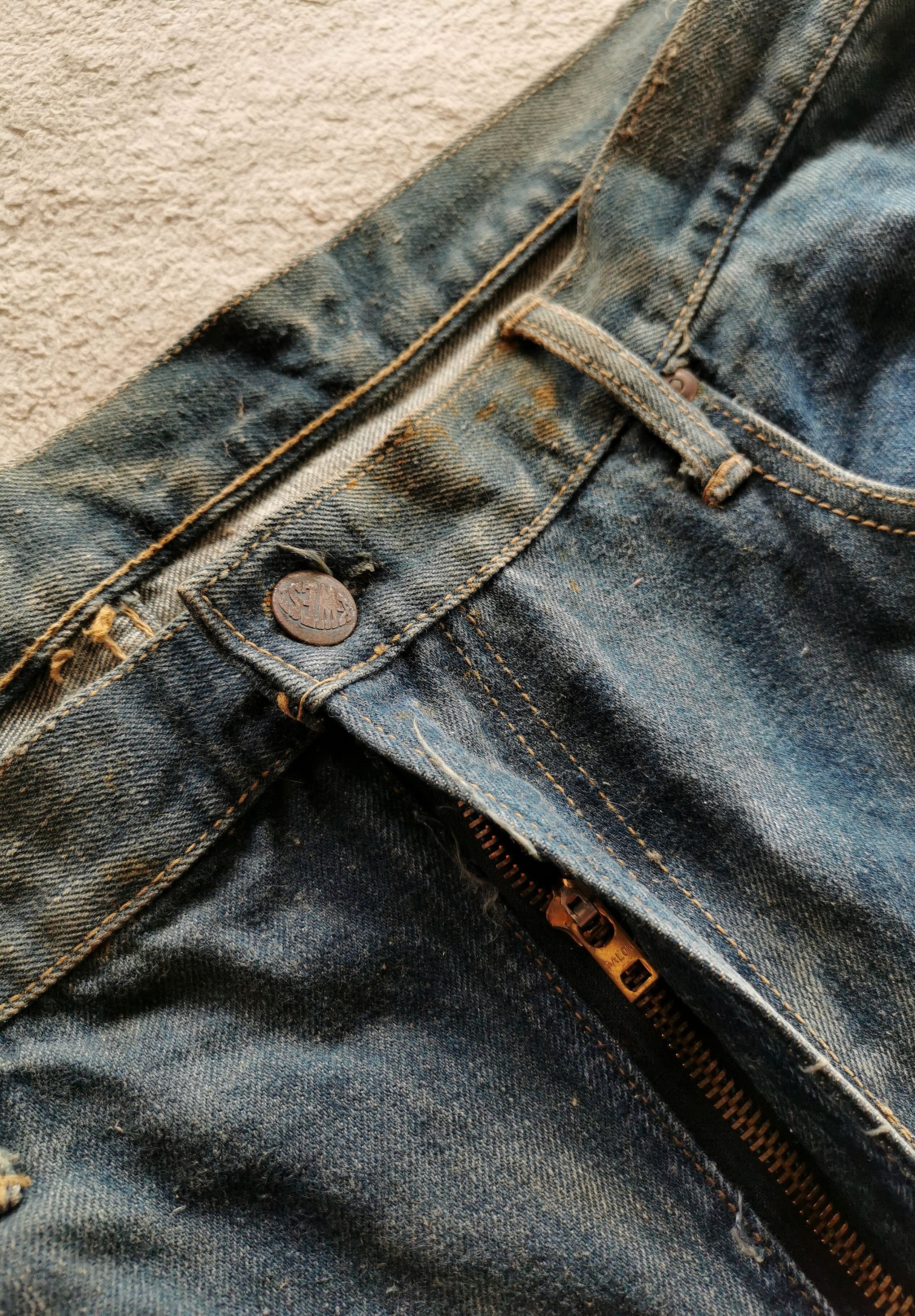 Vintage Rare Canton X West Workwear Jeans Beautiful Patina Size 38 Size US 38 / EU 54 - 7 Thumbnail