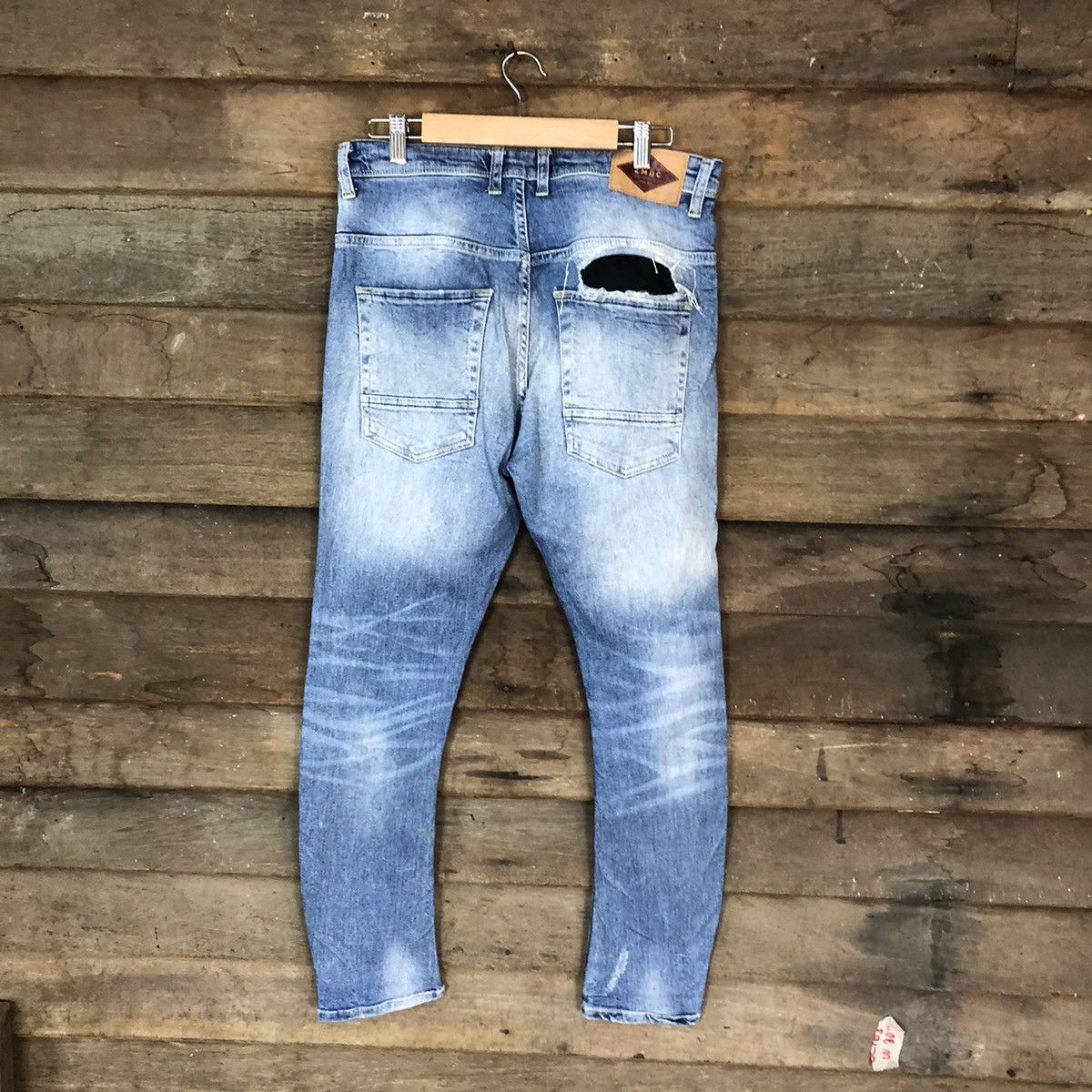 Japanese Brand ZMDC blue Distressed Denim Pants #5137 Size US 30 / EU 46 - 11 Thumbnail
