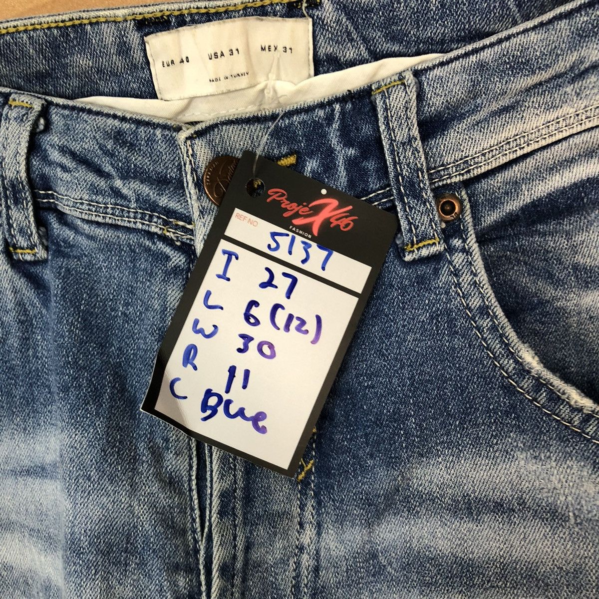 Japanese Brand ZMDC blue Distressed Denim Pants #5137 Size US 30 / EU 46 - 10 Thumbnail