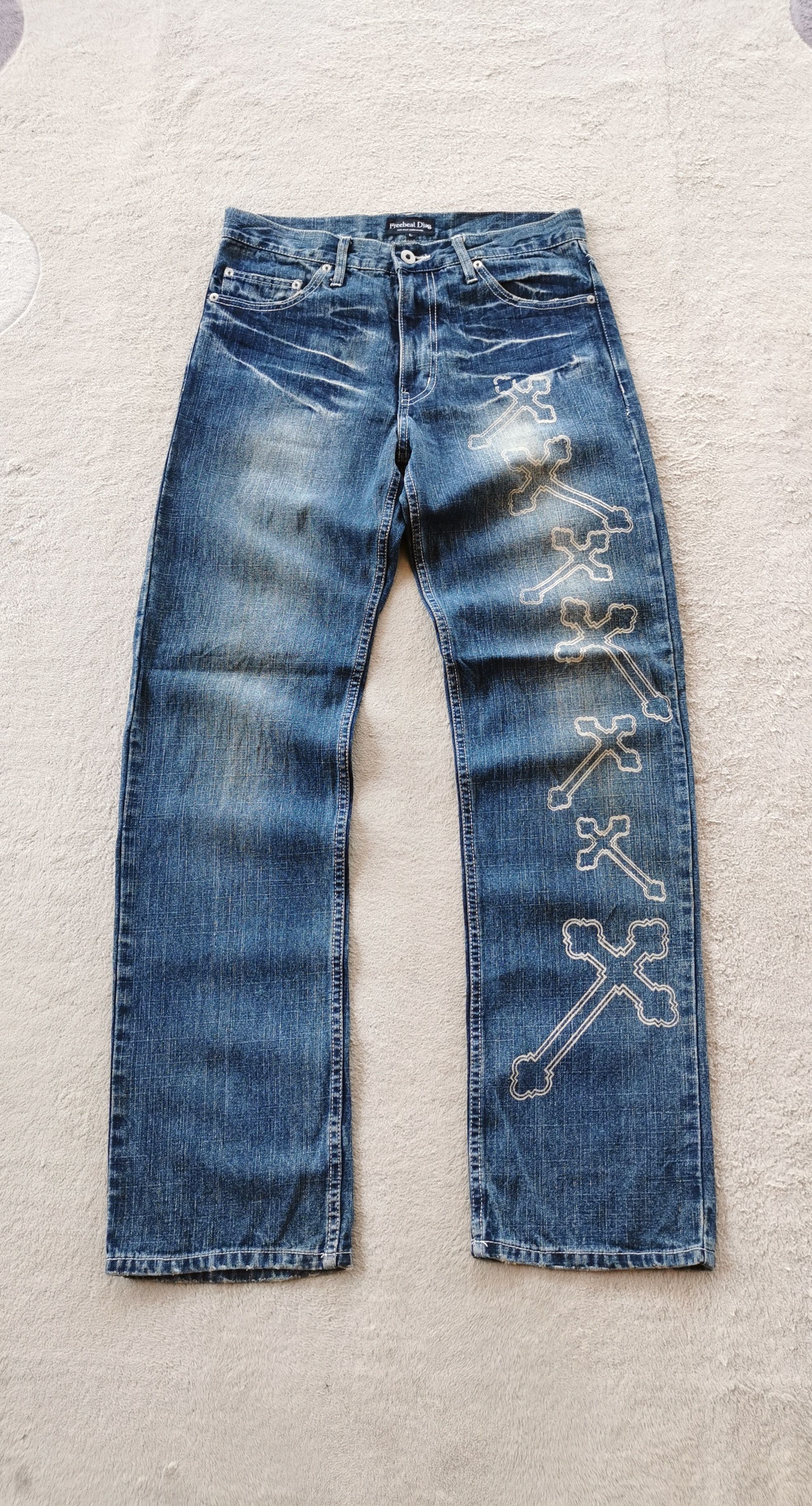 If Six Was Nine Free Beat Japan Cross Jeans Size US 32 / EU 48 - 5 Thumbnail