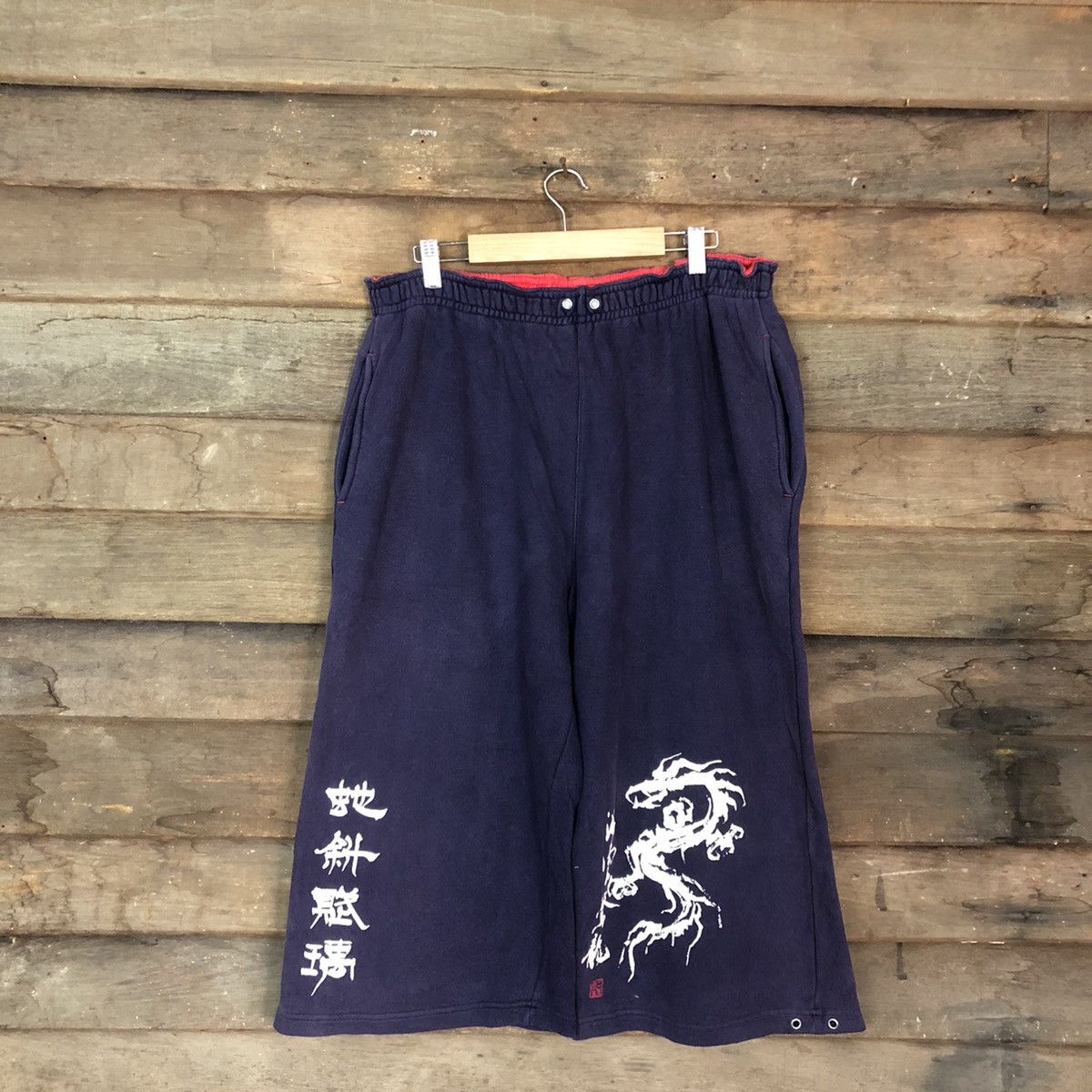 3/4 Dragon Japan D.J Free Dark Blue Pants #4975