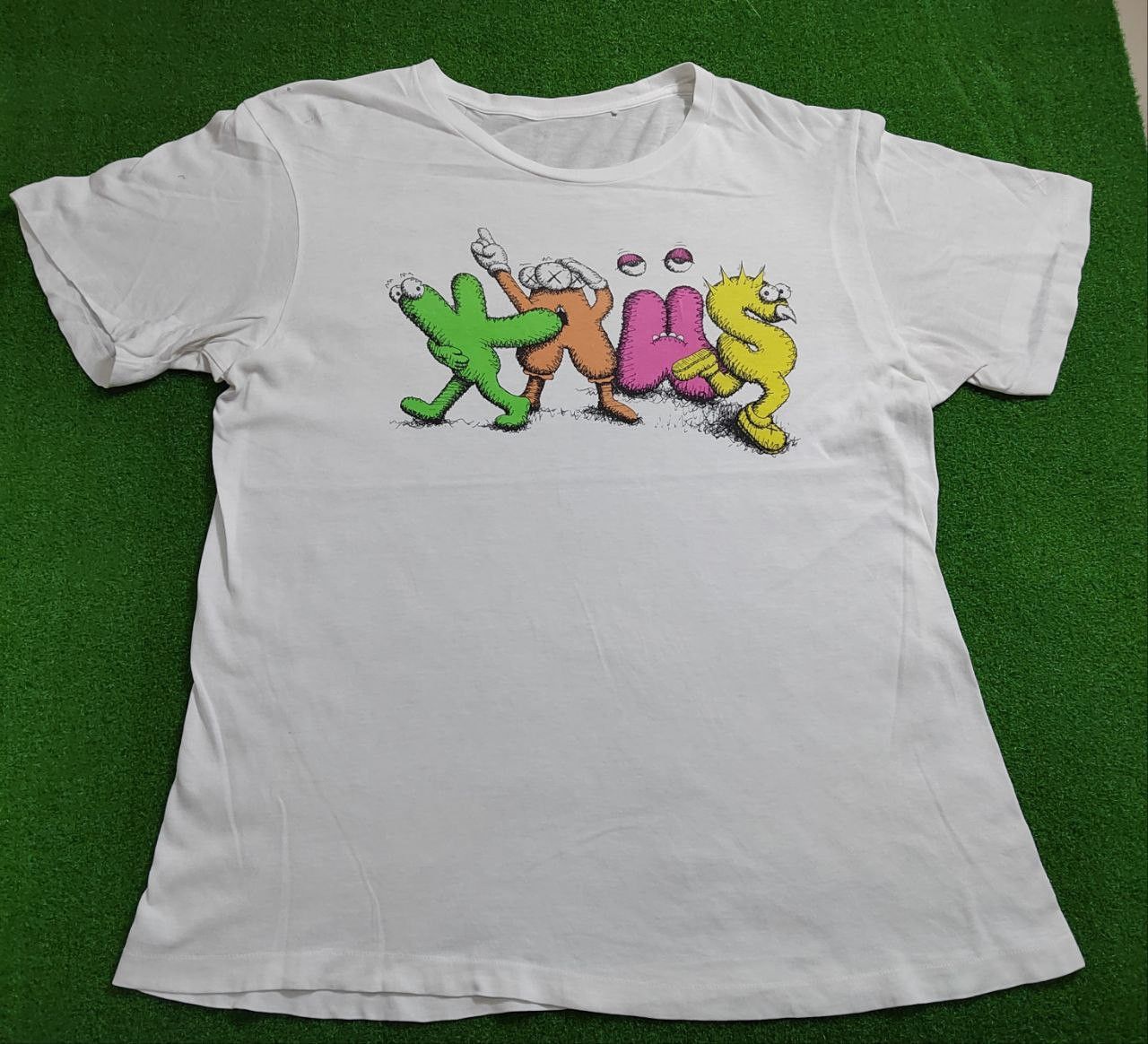 Kaws × Original Fake × Vintage Kaws Art Word Collour Flayed Tee Vintage Size US XL / EU 56 / 4 - 6 Thumbnail