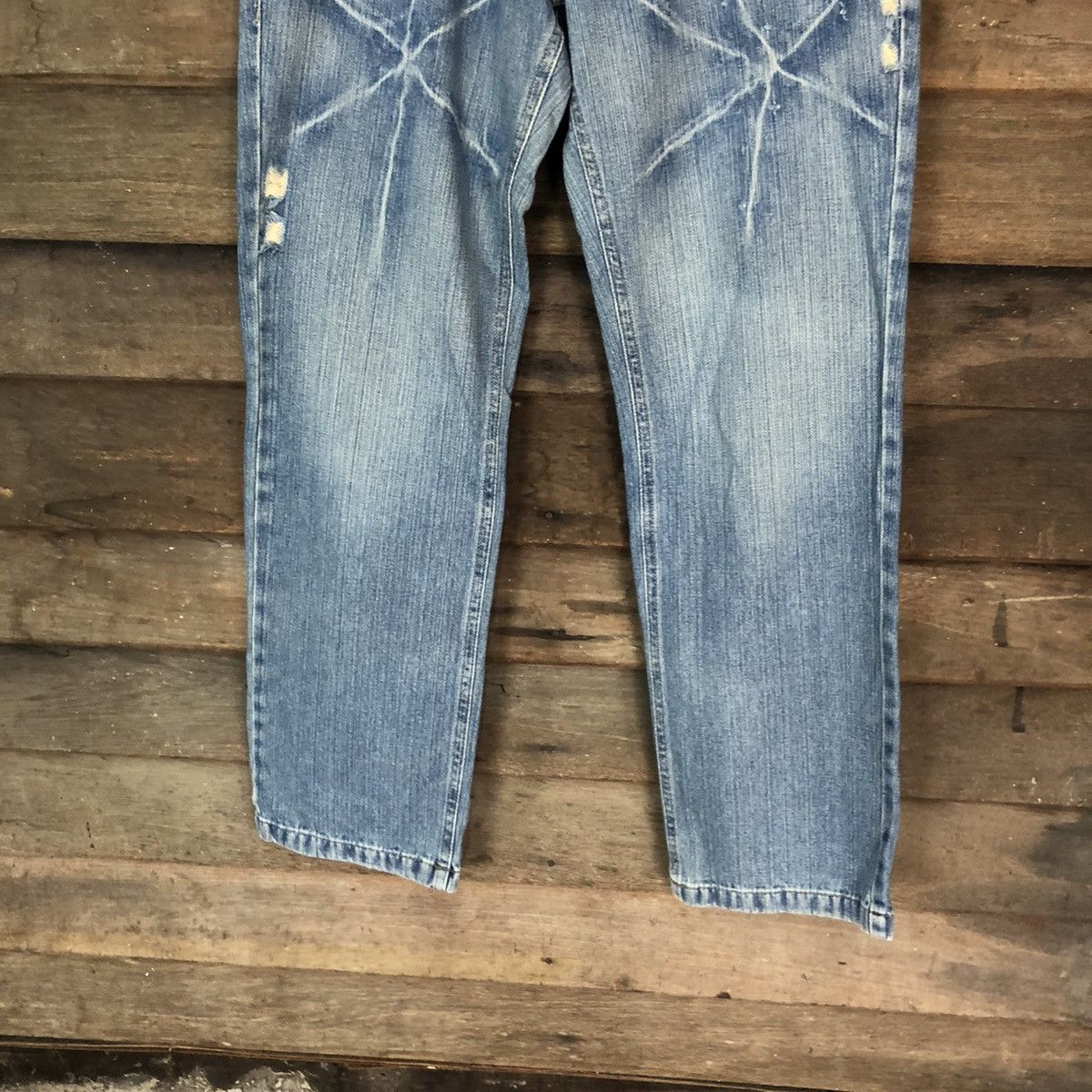 Faded Glory Muito Mais Blue faded Denim Pants #5028 Size 26" / US 2 / IT 38 - 3 Thumbnail