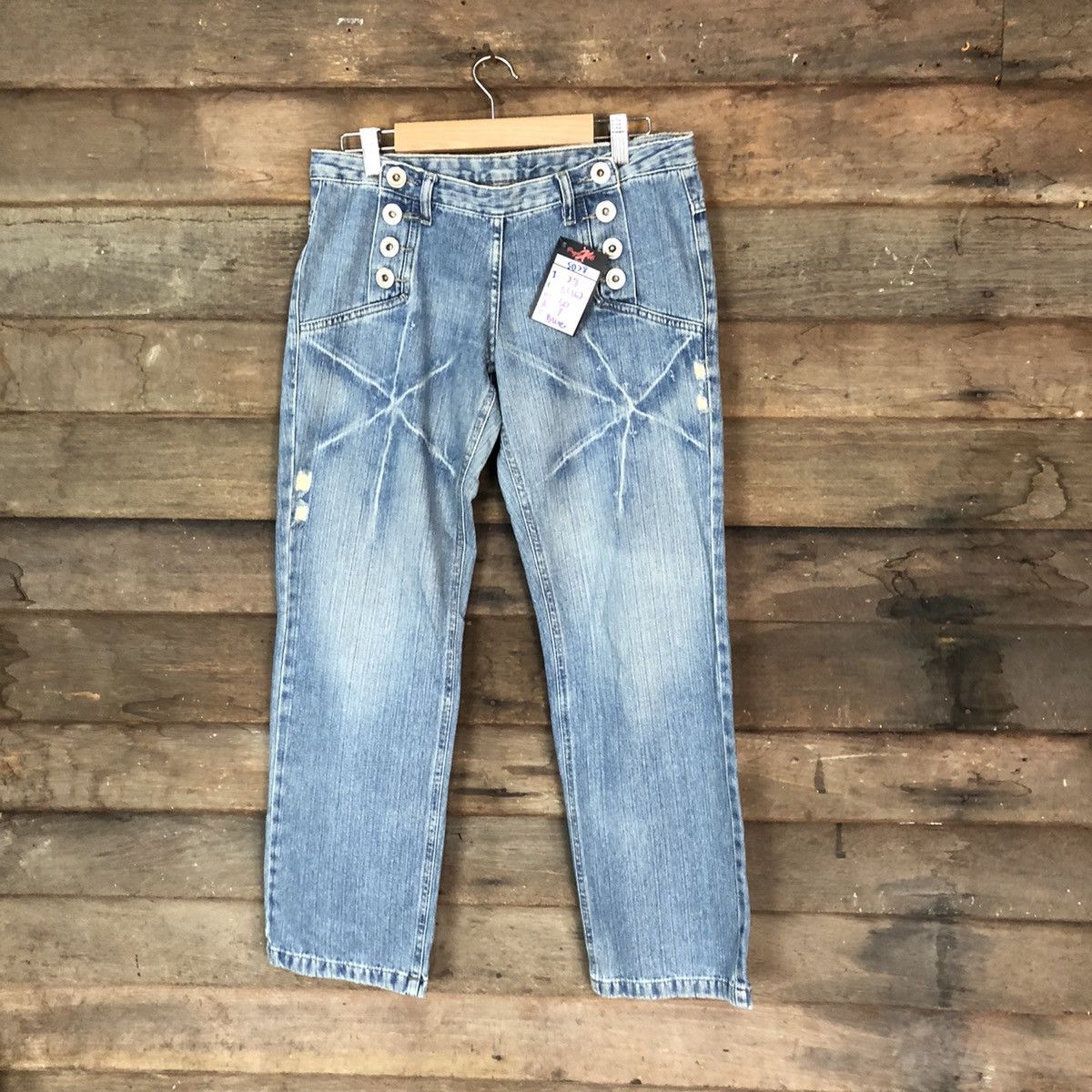 Faded Glory Muito Mais Blue faded Denim Pants #5028 Size 26" / US 2 / IT 38 - 1 Thumbnail