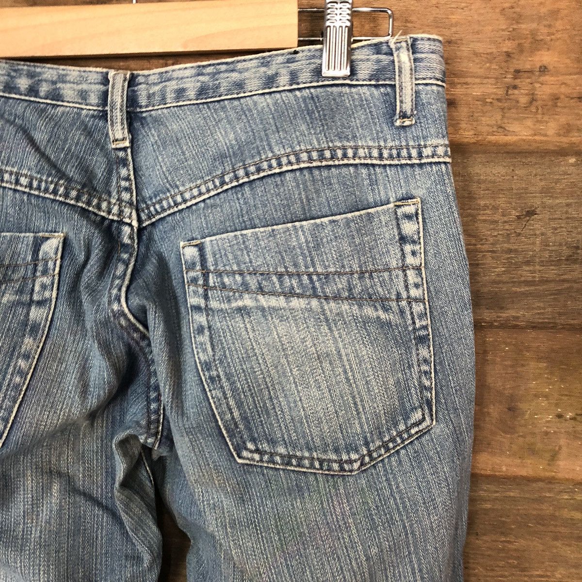 Faded Glory Muito Mais Blue faded Denim Pants #5028 Size 26" / US 2 / IT 38 - 15 Thumbnail