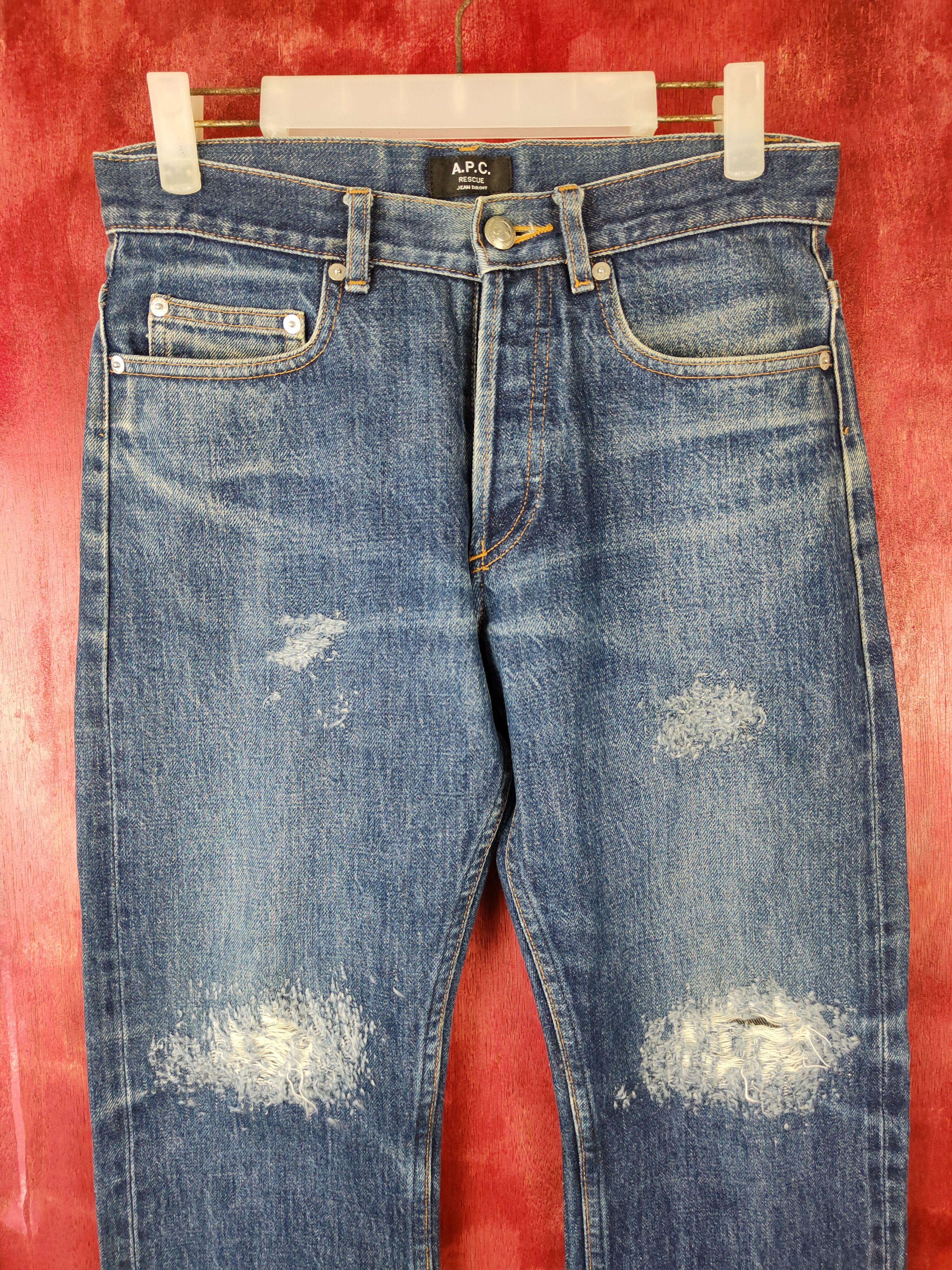 A.P.C. DL A.P.C Rescue-Jean Droit Blue Jeans #S386 Size US 28 / EU 44 - 2 Thumbnail