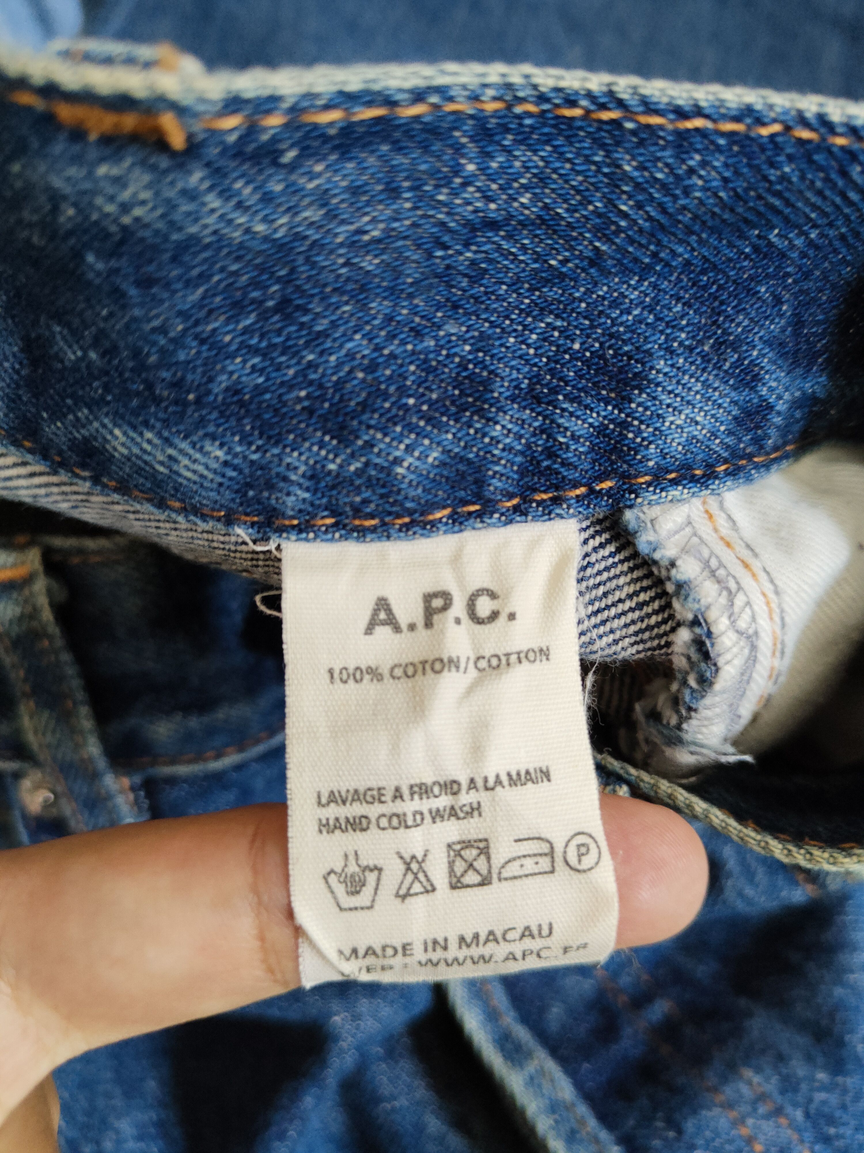 A.P.C. DL A.P.C Rescue-Jean Droit Blue Jeans #S386 Size US 28 / EU 44 - 12 Thumbnail