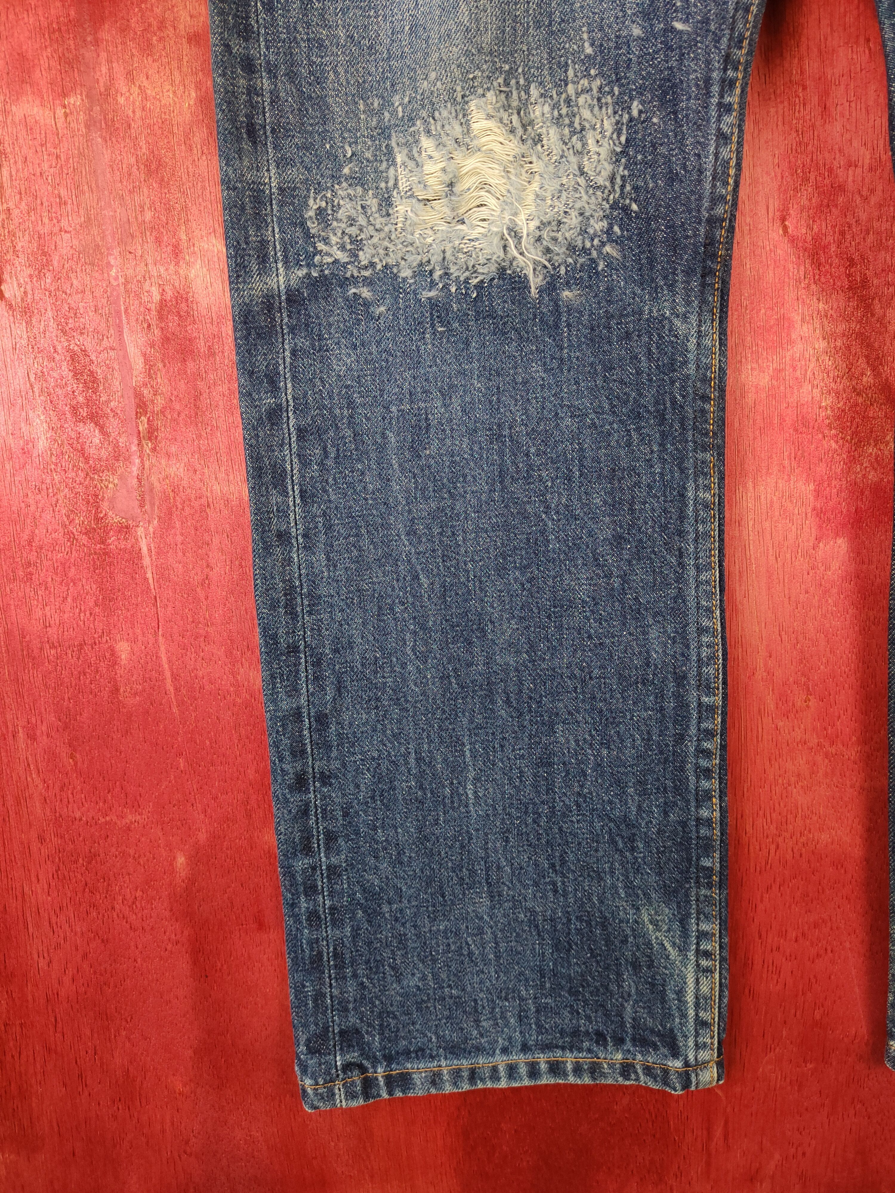 A.P.C. DL A.P.C Rescue-Jean Droit Blue Jeans #S386 Size US 28 / EU 44 - 4 Thumbnail