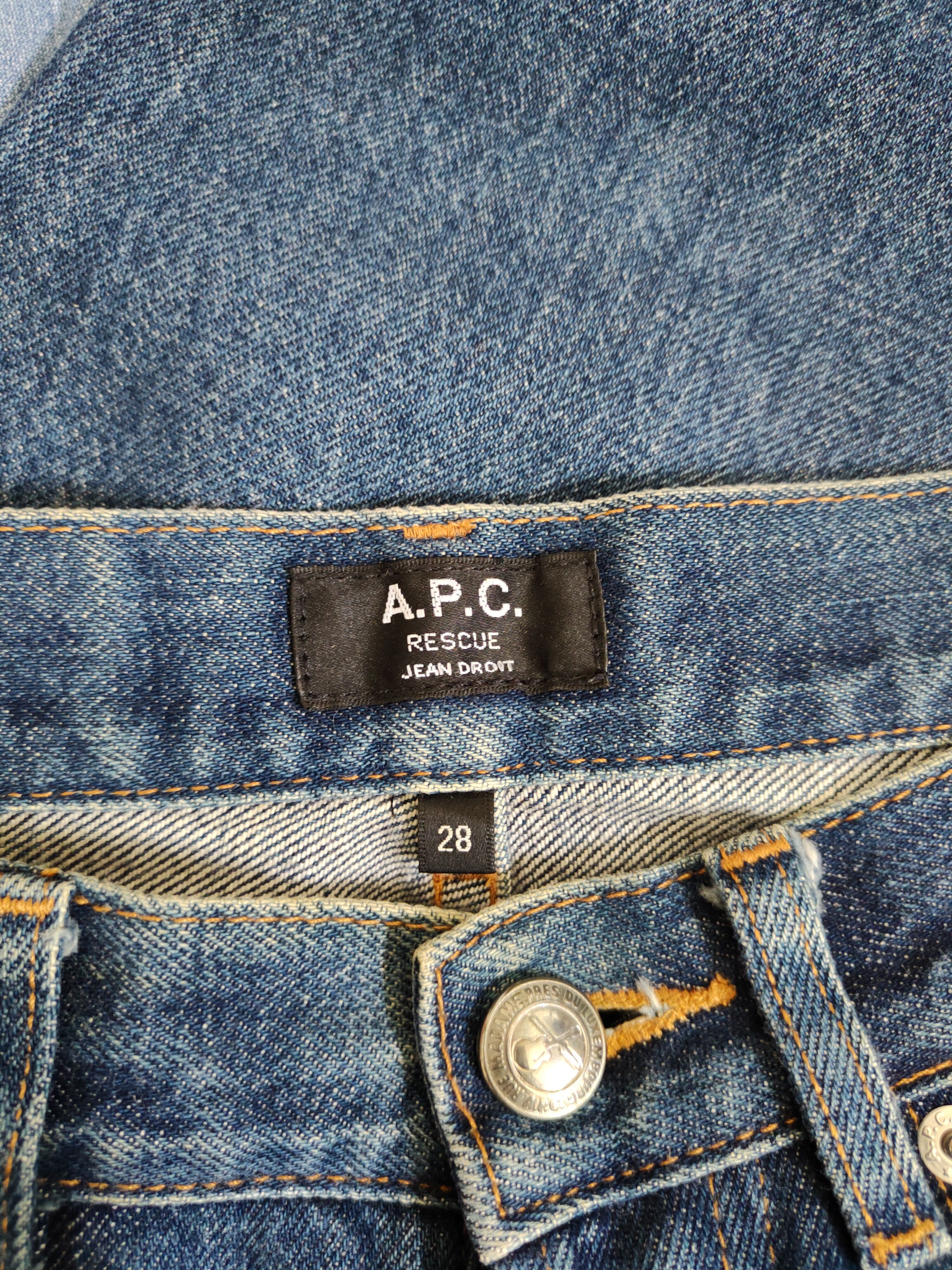 A.P.C. DL A.P.C Rescue-Jean Droit Blue Jeans #S386 Size US 28 / EU 44 - 13 Thumbnail