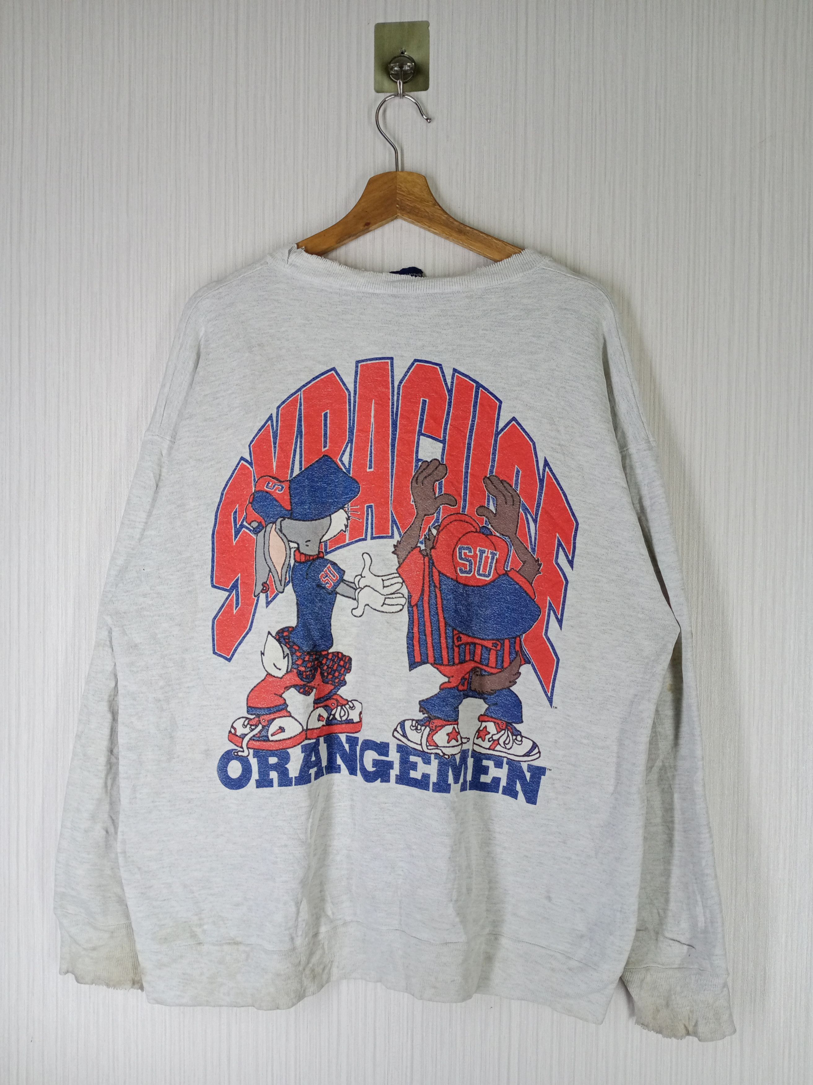 Cartoon Network Rare vintage Looney Tunes X Syracuse Orangeman Distressed Size US XL / EU 56 / 4 - 2 Thumbnail