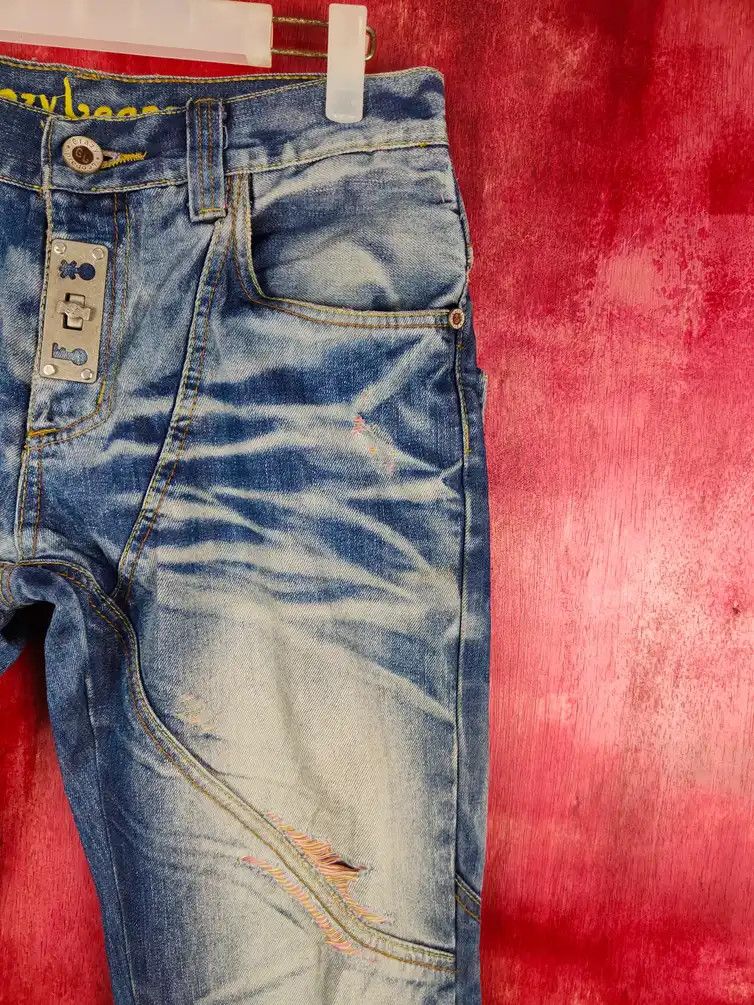 Hypebeast Crazy Leopard Dragon Ripped Distressed Denim Pants #S607DL Size US 30 / EU 46 - 13 Thumbnail