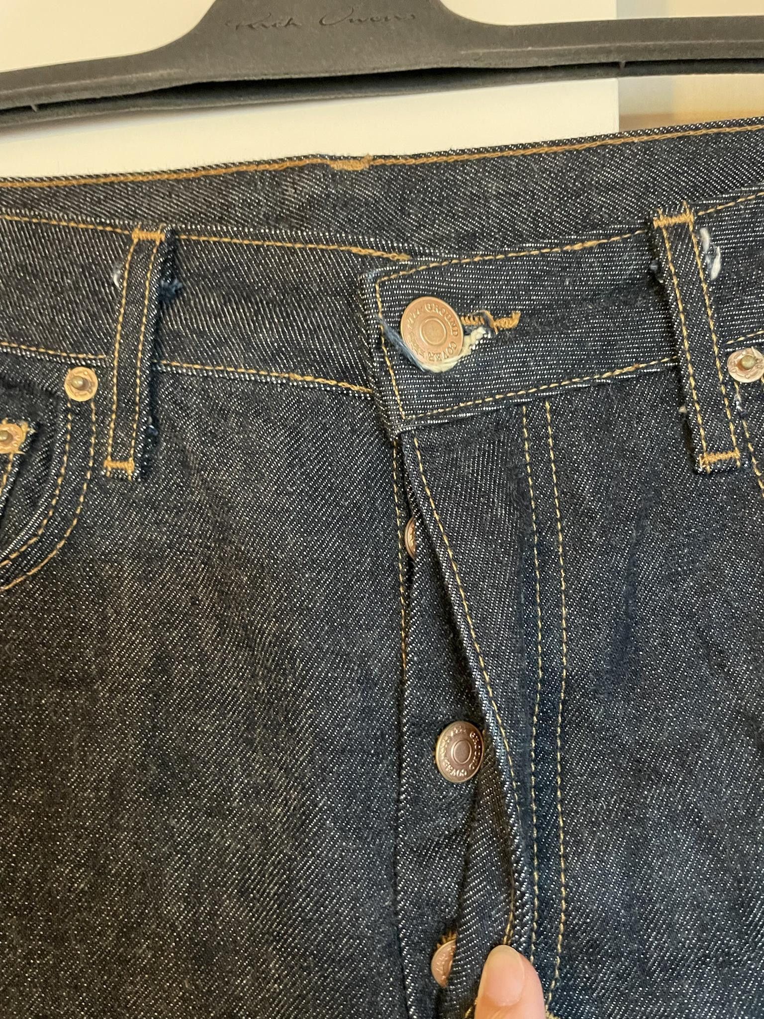 Ground Cover Ground Cover US-GROWN RAW STRAIGHT LEG JEANS Size US 32 / EU 48 - 4 Thumbnail