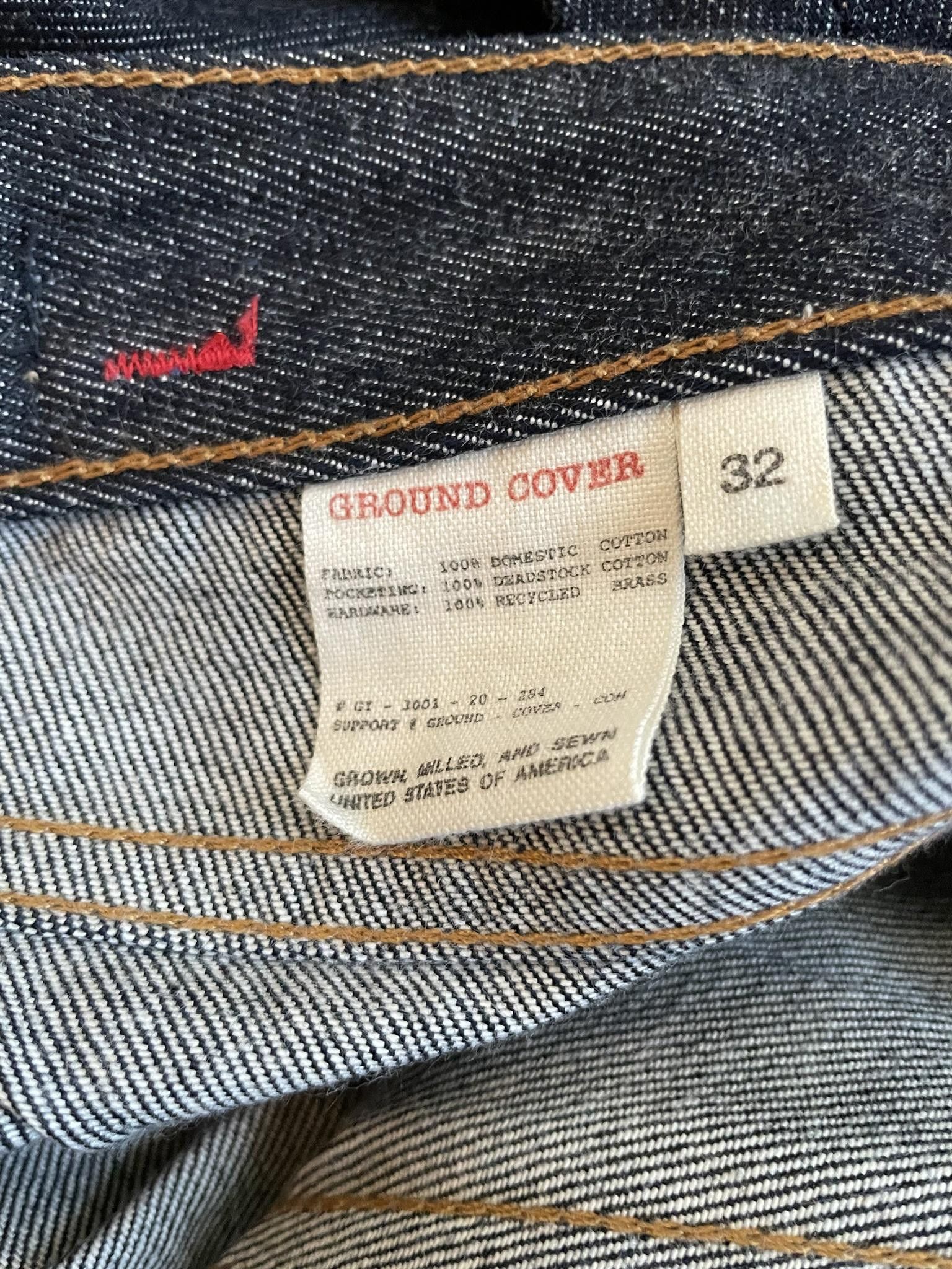 Ground Cover Ground Cover US-GROWN RAW STRAIGHT LEG JEANS Size US 32 / EU 48 - 6 Thumbnail