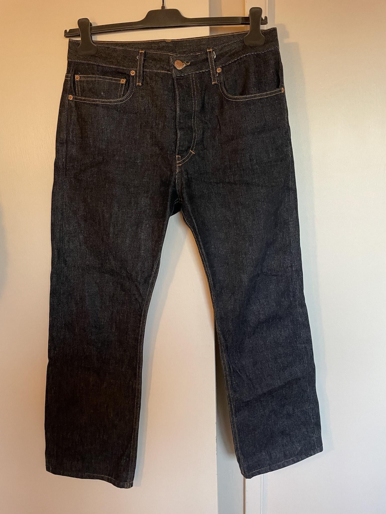 Ground Cover Ground Cover US-GROWN RAW STRAIGHT LEG JEANS Size US 32 / EU 48 - 2 Thumbnail