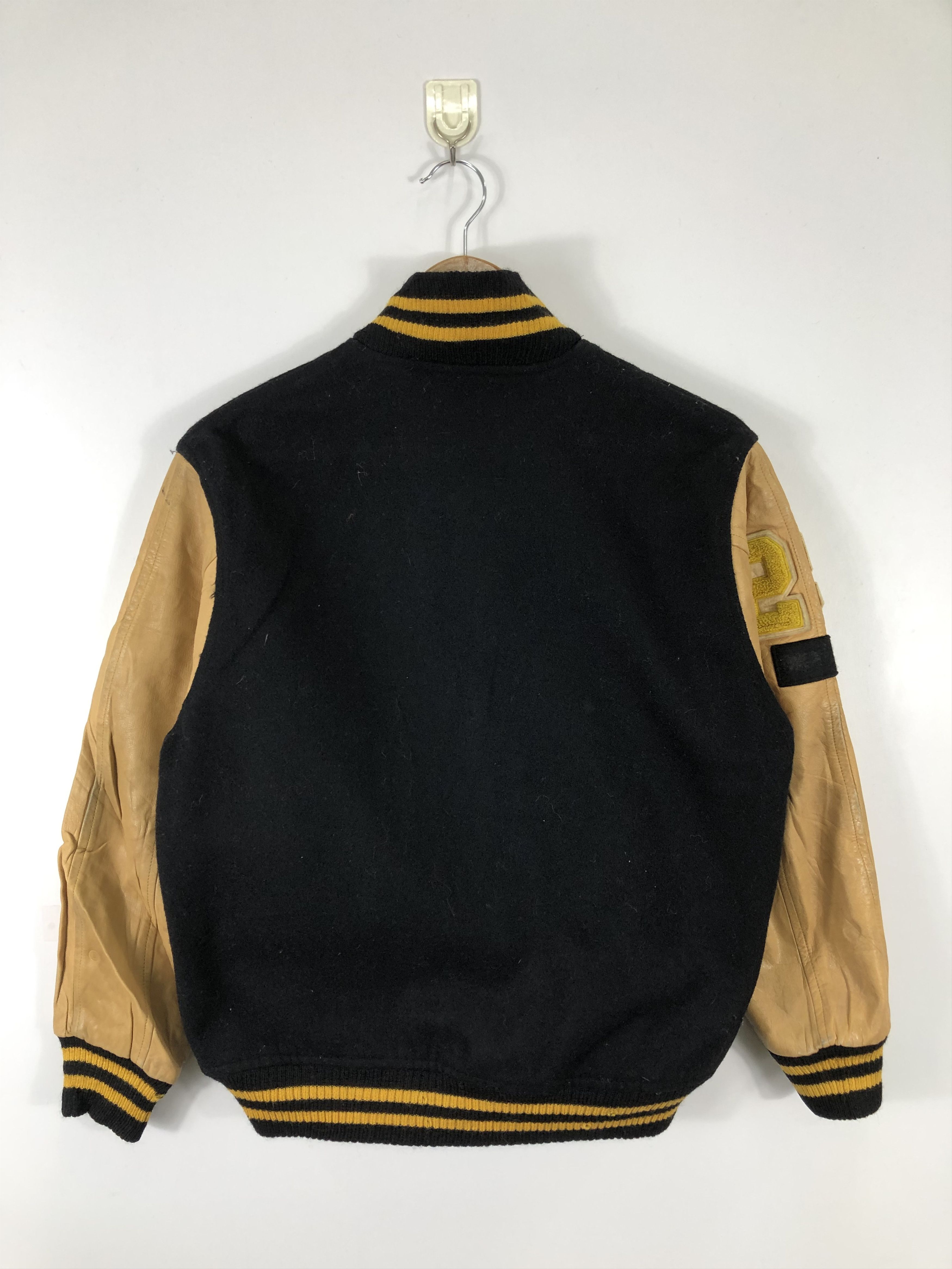 Japanese Brand Vintage 70s Japanese Brand Varsity Jacket Leather V0239 Size US M / EU 48-50 / 2 - 3 Thumbnail