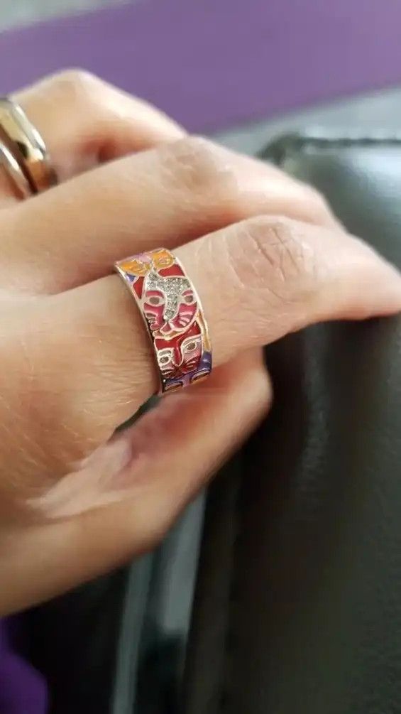 Japanese Brand Creative Handmade Enamel Craft Ring Size ONE SIZE - 2 Thumbnail