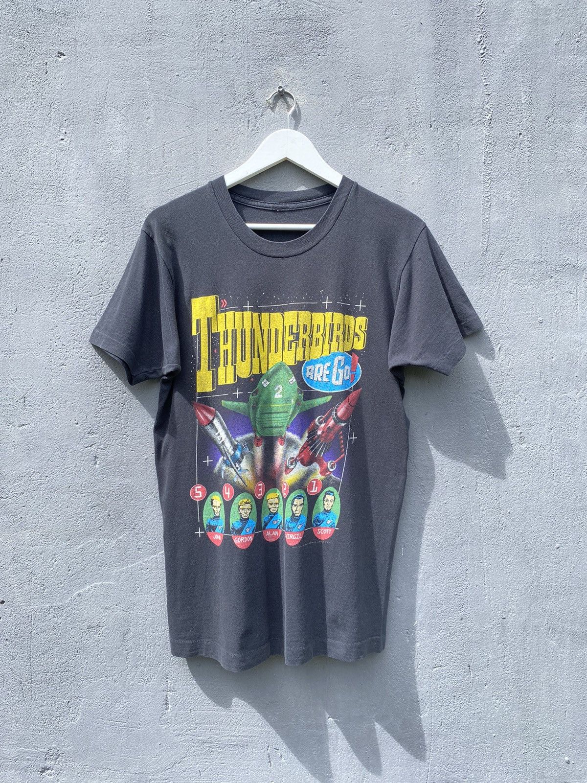 Sci-Fi Fantasy Vintage 1991 THUNDERBIRDS Sci-Fi Tee Single Stitch Size US M / EU 48-50 / 2 - 1 Thumbnail