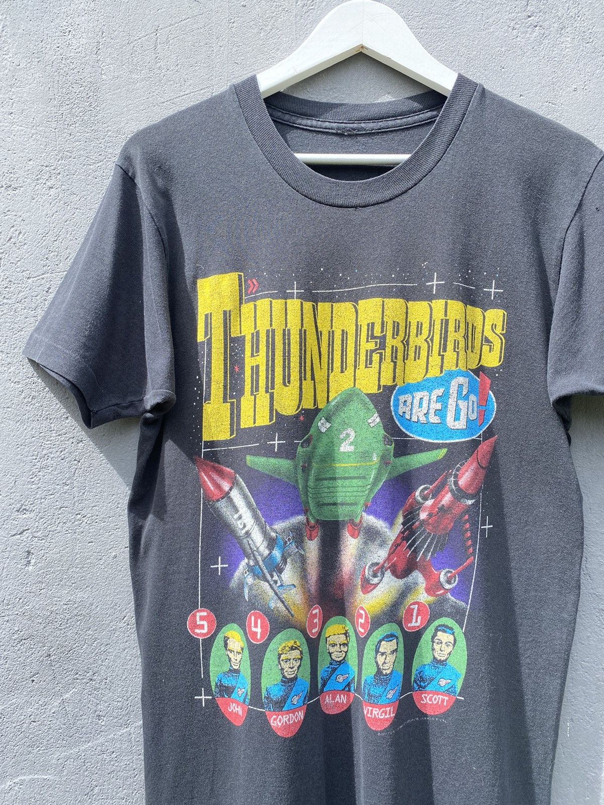 Sci-Fi Fantasy Vintage 1991 THUNDERBIRDS Sci-Fi Tee Single Stitch Size US M / EU 48-50 / 2 - 2 Thumbnail