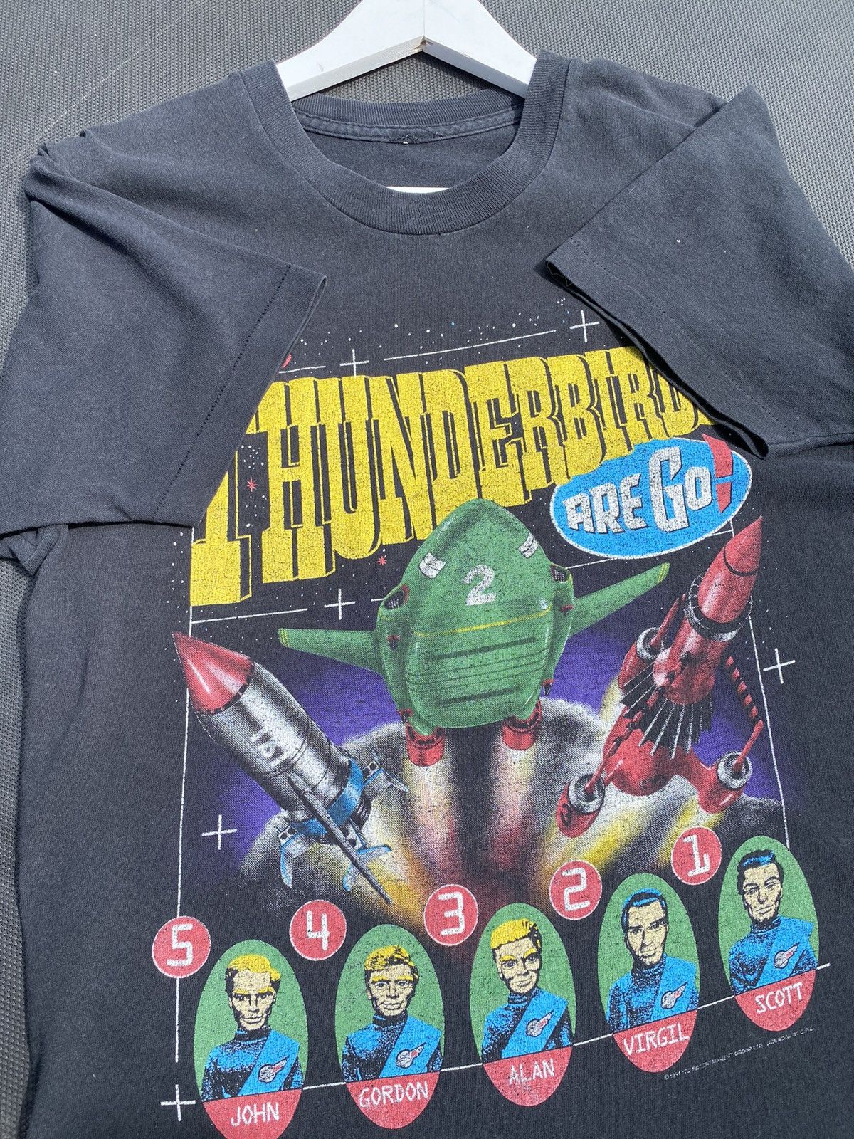 Sci-Fi Fantasy Vintage 1991 THUNDERBIRDS Sci-Fi Tee Single Stitch Size US M / EU 48-50 / 2 - 3 Thumbnail