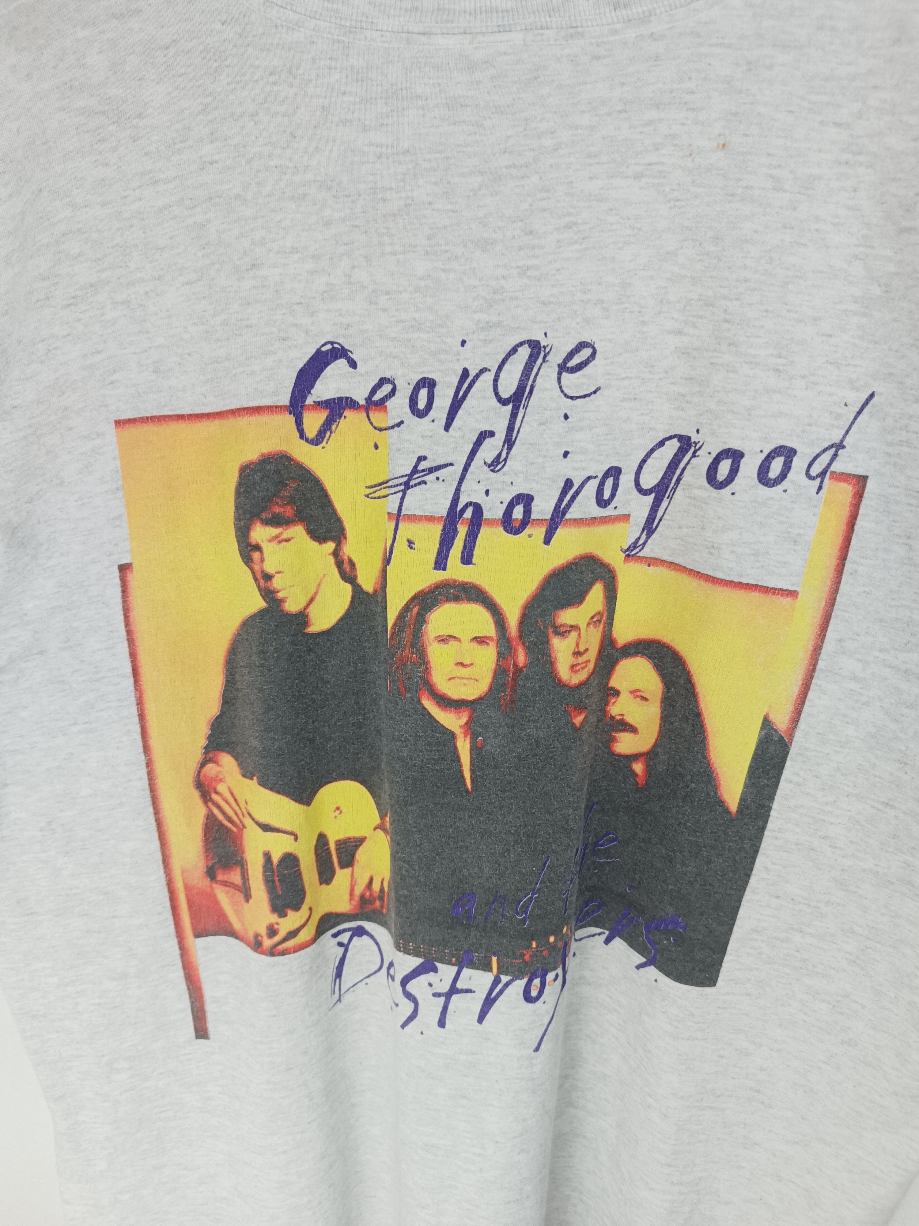 Band Tees VINTAGE '99 GEORGE THOROGOOD & THE DESTROYER TOUR TEE Size US XL / EU 56 / 4 - 13 Thumbnail