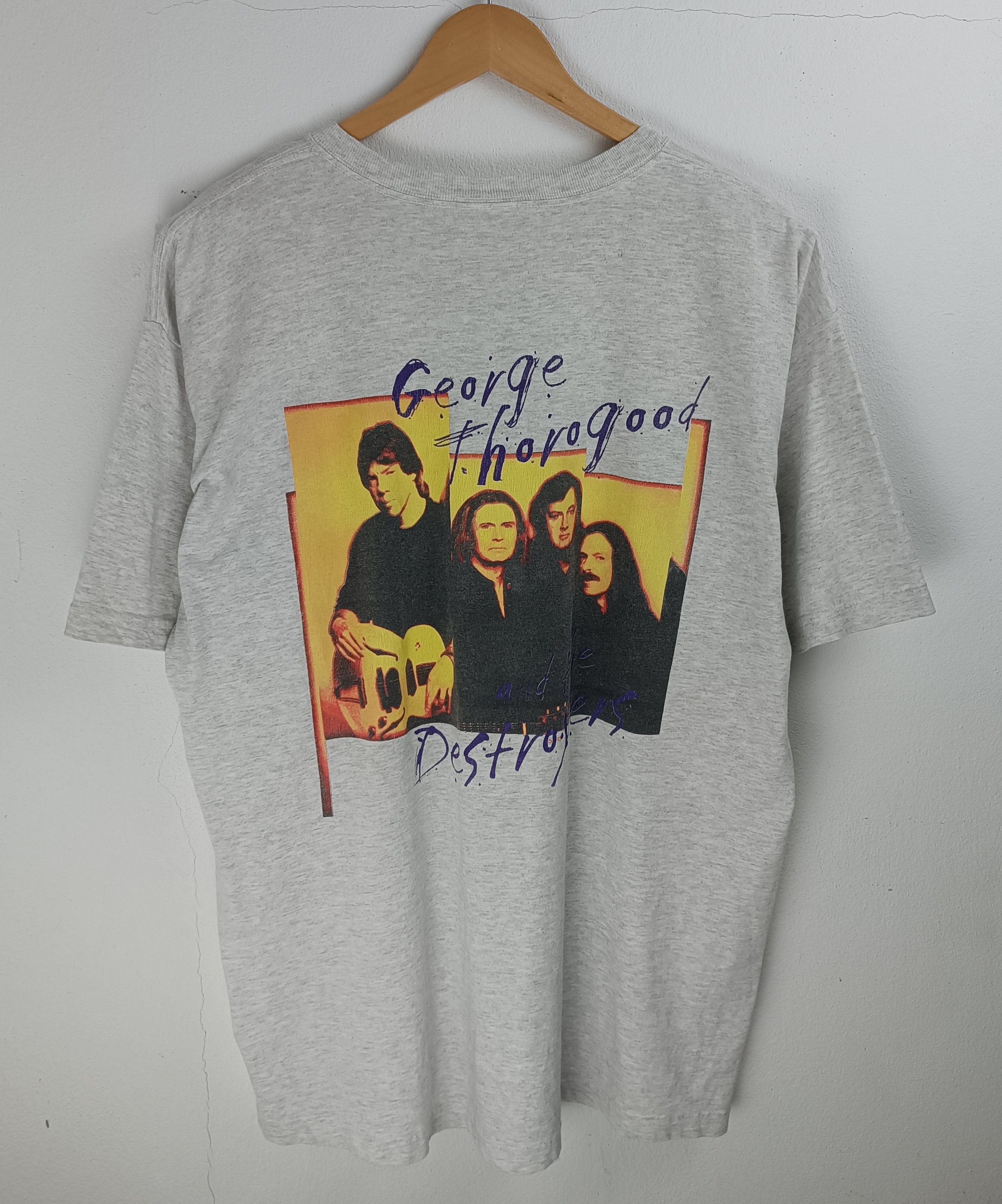 Band Tees VINTAGE '99 GEORGE THOROGOOD & THE DESTROYER TOUR TEE Size US XL / EU 56 / 4 - 12 Thumbnail