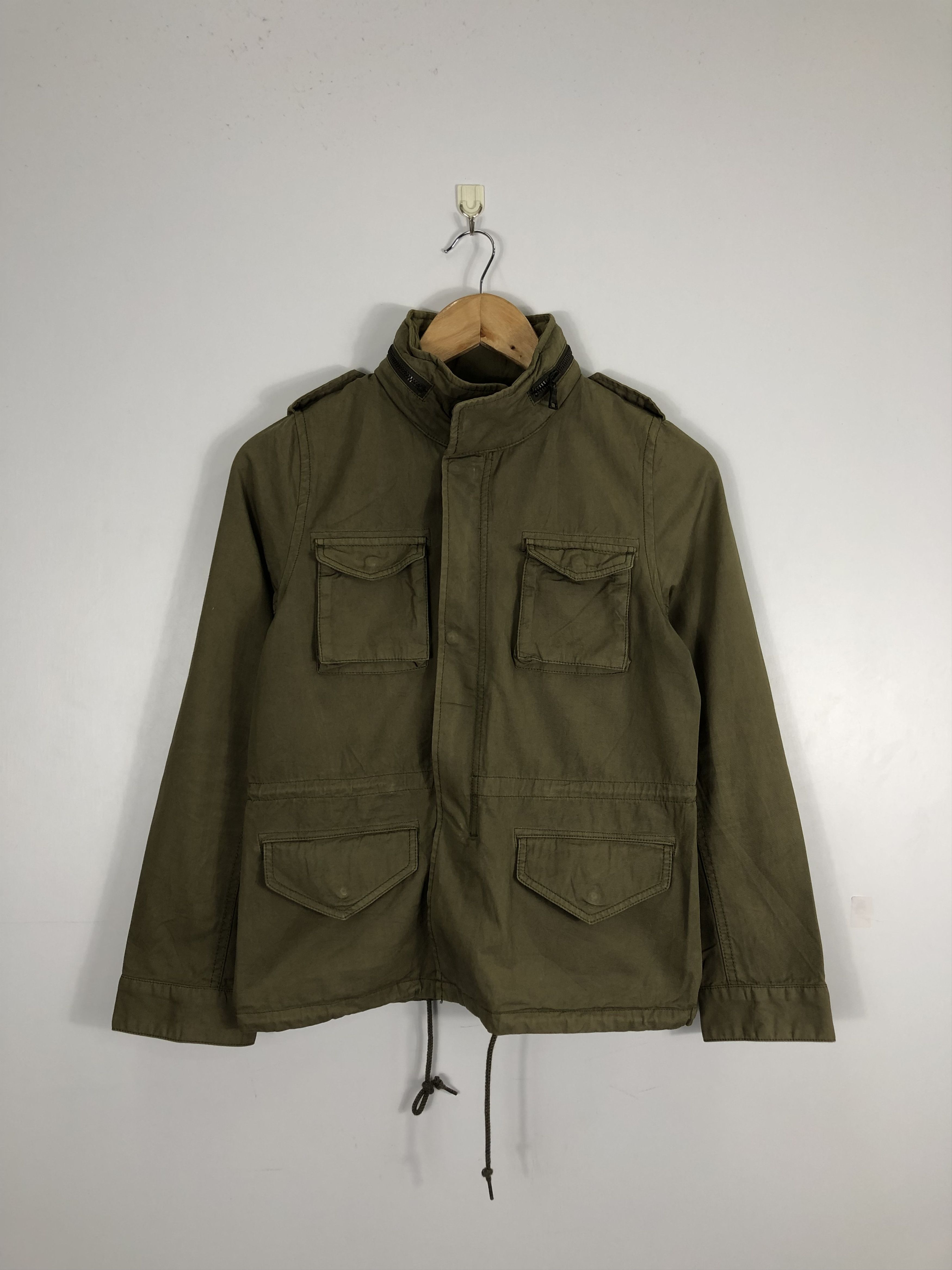 bajra zip design military jacket
