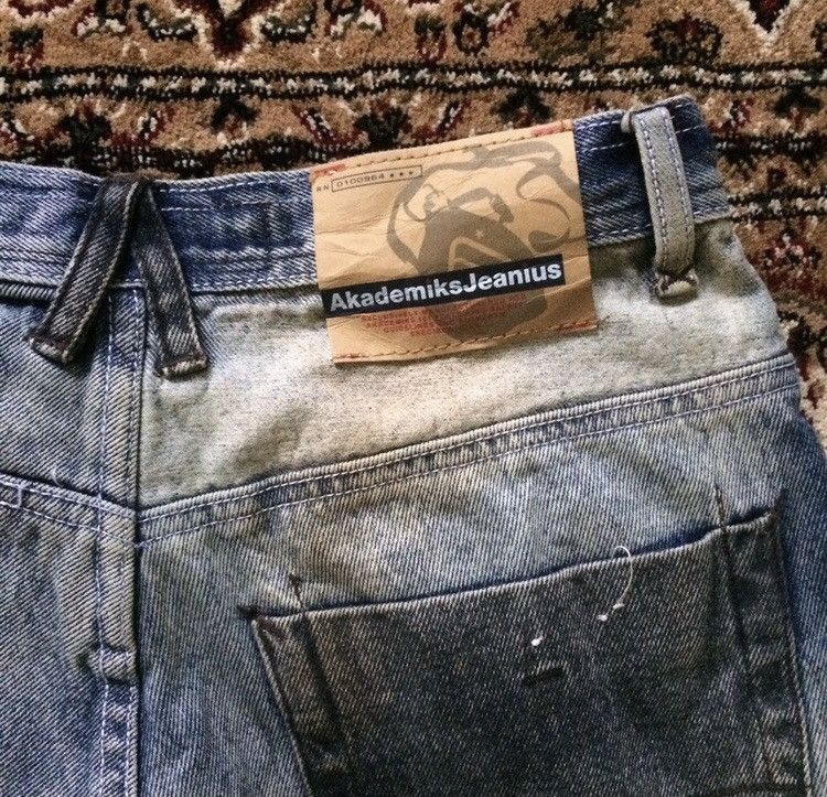 If Six Was Nine Vintage Jeanius Splash Asid Paint Patchwork Pants Size US 30 / EU 46 - 9 Thumbnail