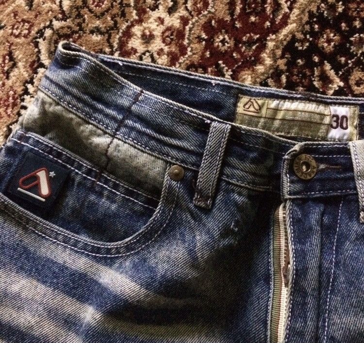 If Six Was Nine Vintage Jeanius Splash Asid Paint Patchwork Pants Size US 30 / EU 46 - 11 Thumbnail