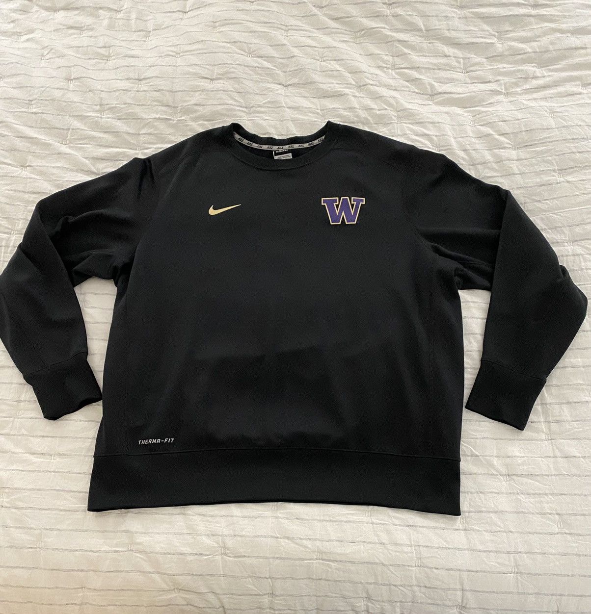 Vintage Nike University of Washington Therma Fit Logo Sweatshirt Size US XXL / EU 58 / 5 - 3 Thumbnail