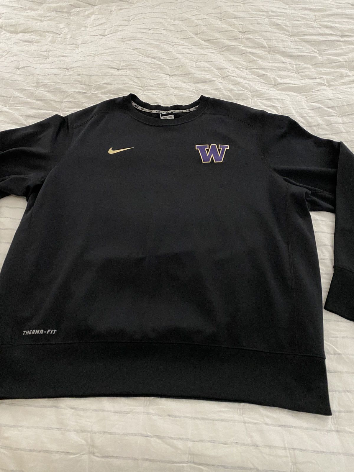 Vintage Nike University of Washington Therma Fit Logo Sweatshirt Size US XXL / EU 58 / 5 - 4 Thumbnail