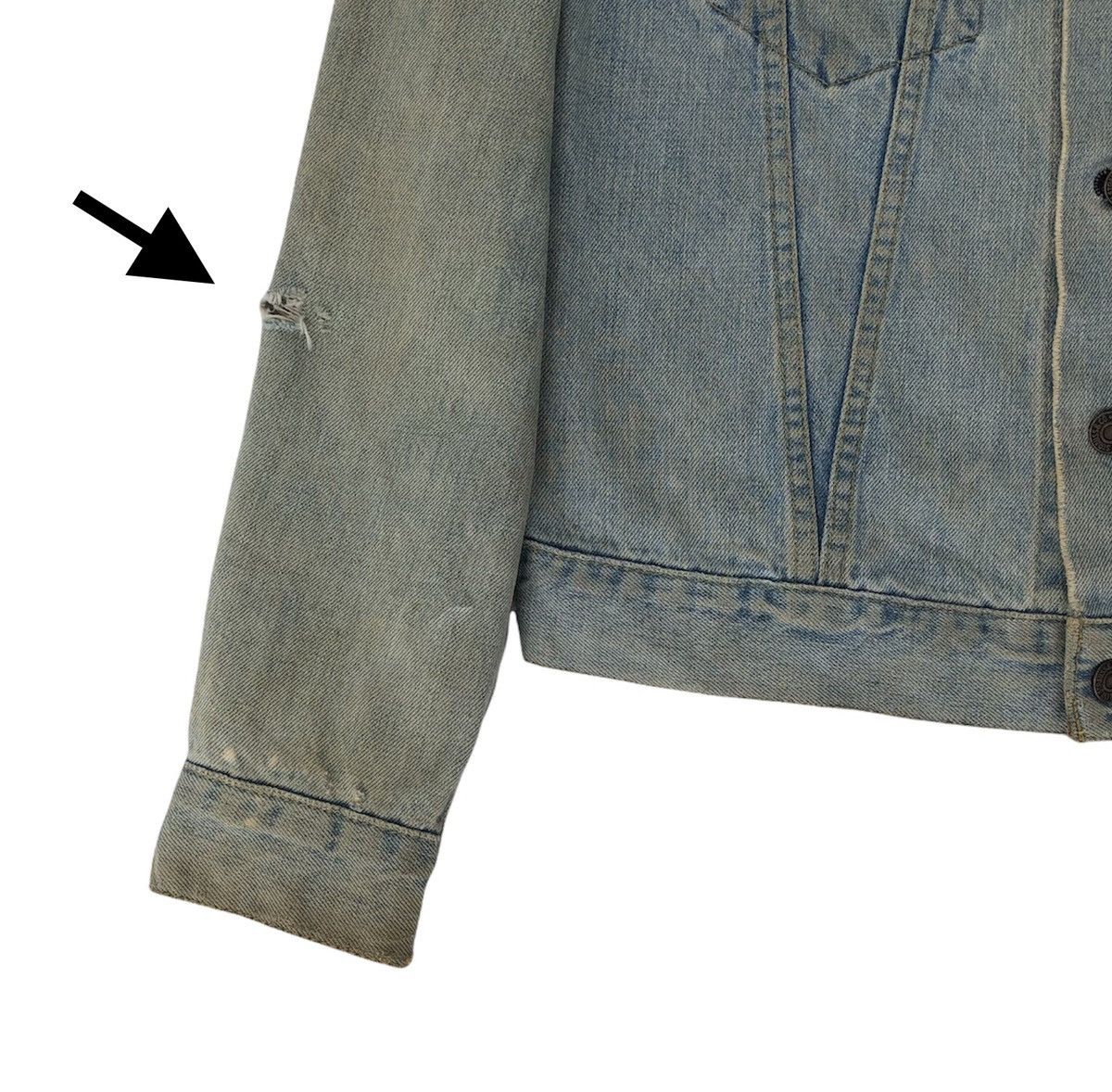 Levi's Vintage 90s LEVIS BIG E Distressed Trucker Jacket Size US M / EU 48-50 / 2 - 5 Thumbnail