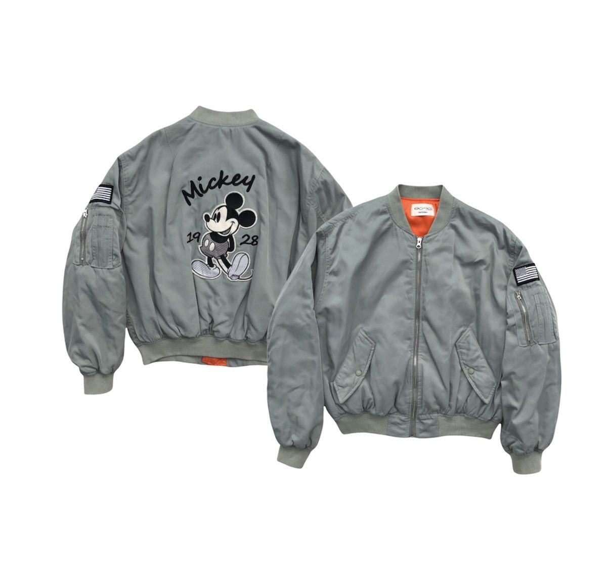 Mickey Mouse Vtg MickeyMouse Embroidery Logo Bomber Jacket Made in Korea Size US M / EU 48-50 / 2 - 2 Thumbnail
