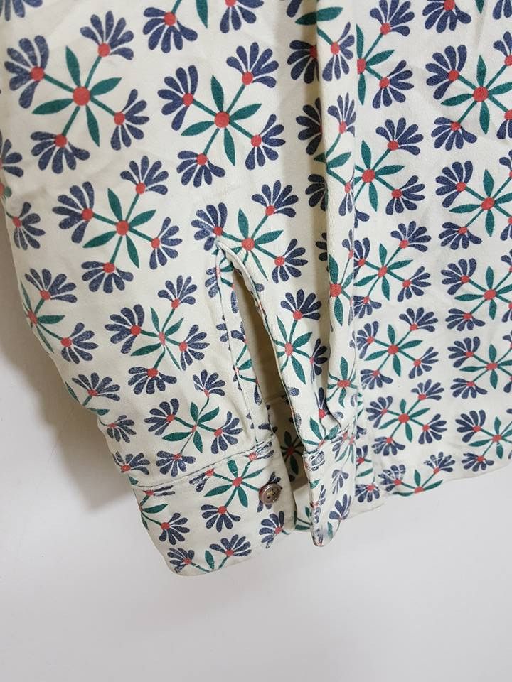 Reyn Spooner Reyn Spooner Floral Abstract Button Down Longsleeve Shirt Size US S / EU 44-46 / 1 - 7 Thumbnail