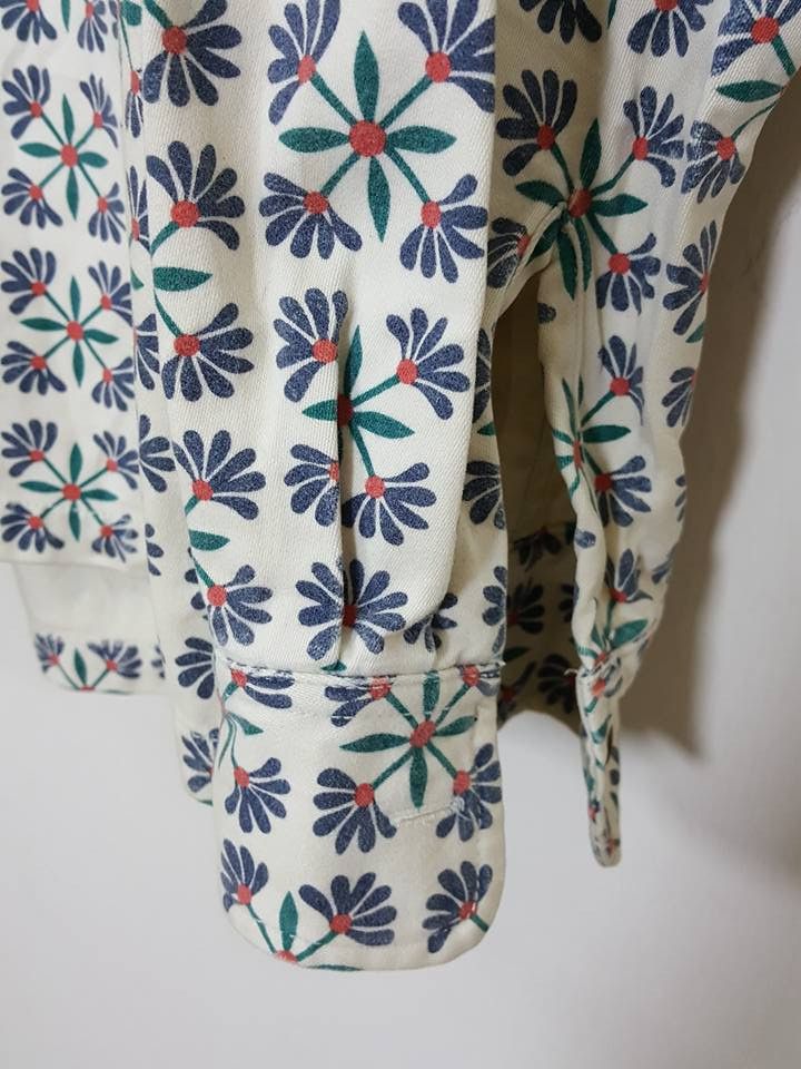Reyn Spooner Reyn Spooner Floral Abstract Button Down Longsleeve Shirt Size US S / EU 44-46 / 1 - 6 Thumbnail