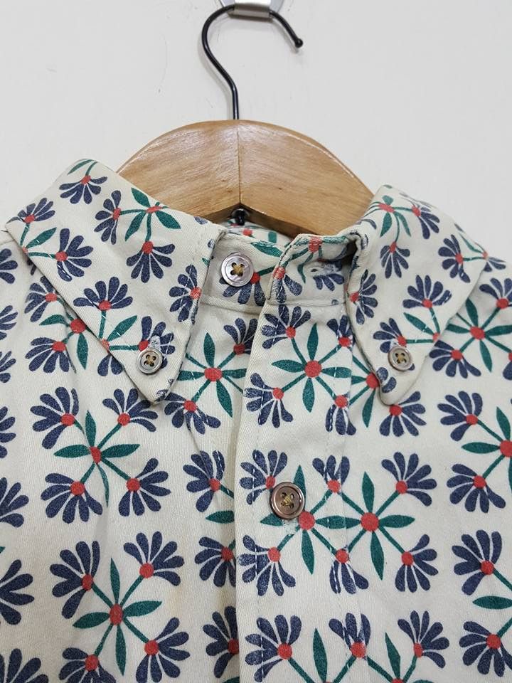 Reyn Spooner Reyn Spooner Floral Abstract Button Down Longsleeve Shirt Size US S / EU 44-46 / 1 - 2 Thumbnail