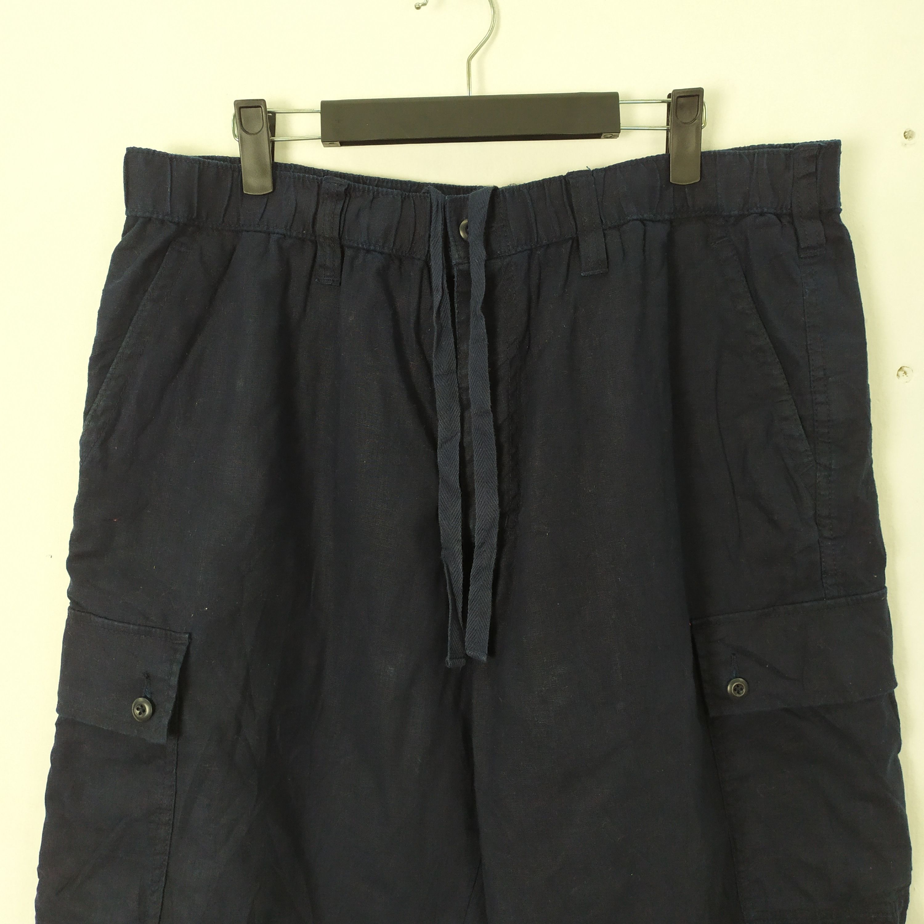 Japanese Brand Japanese Brand Blue Black Short Cargo Pants Multipocket Size US 36 / EU 52 - 8 Thumbnail