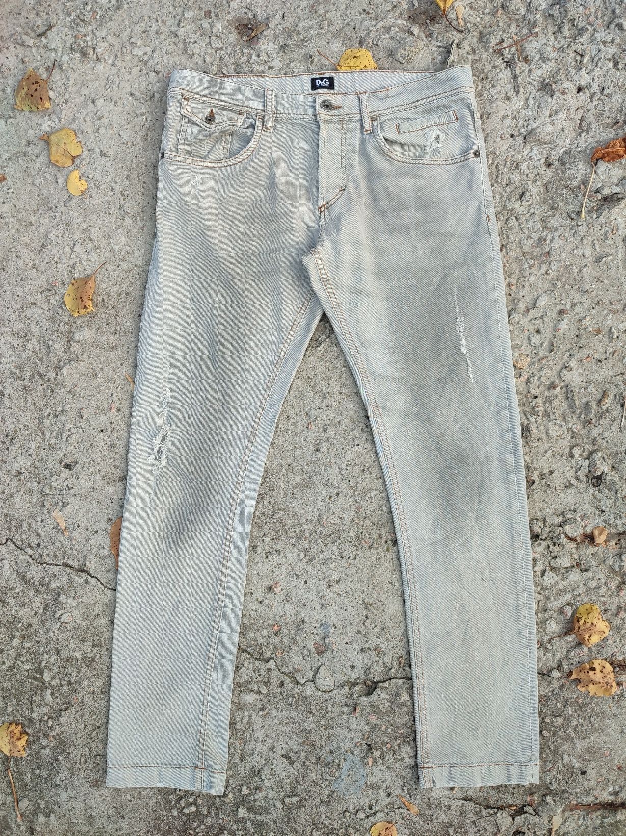 Dolce & Gabbana Dolce & Gabbana distressed grey denim Size US 33 - 15 Thumbnail