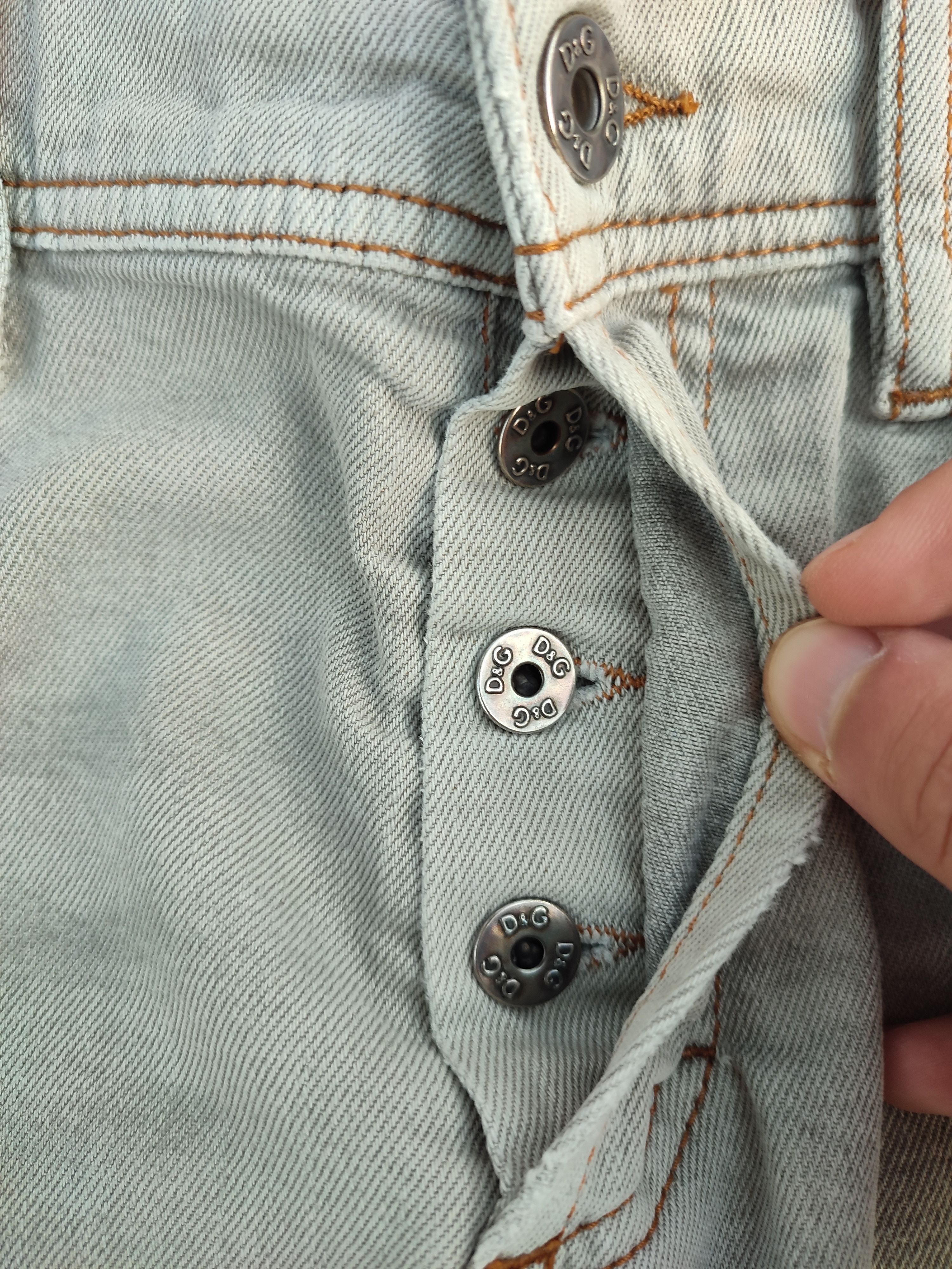 Dolce & Gabbana Dolce & Gabbana distressed grey denim Size US 33 - 4 Thumbnail