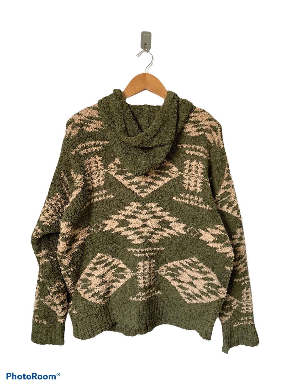 Japanese Brand printed fleece zipper hoodie american native abstract Size US M / EU 48-50 / 2 - 2 Thumbnail