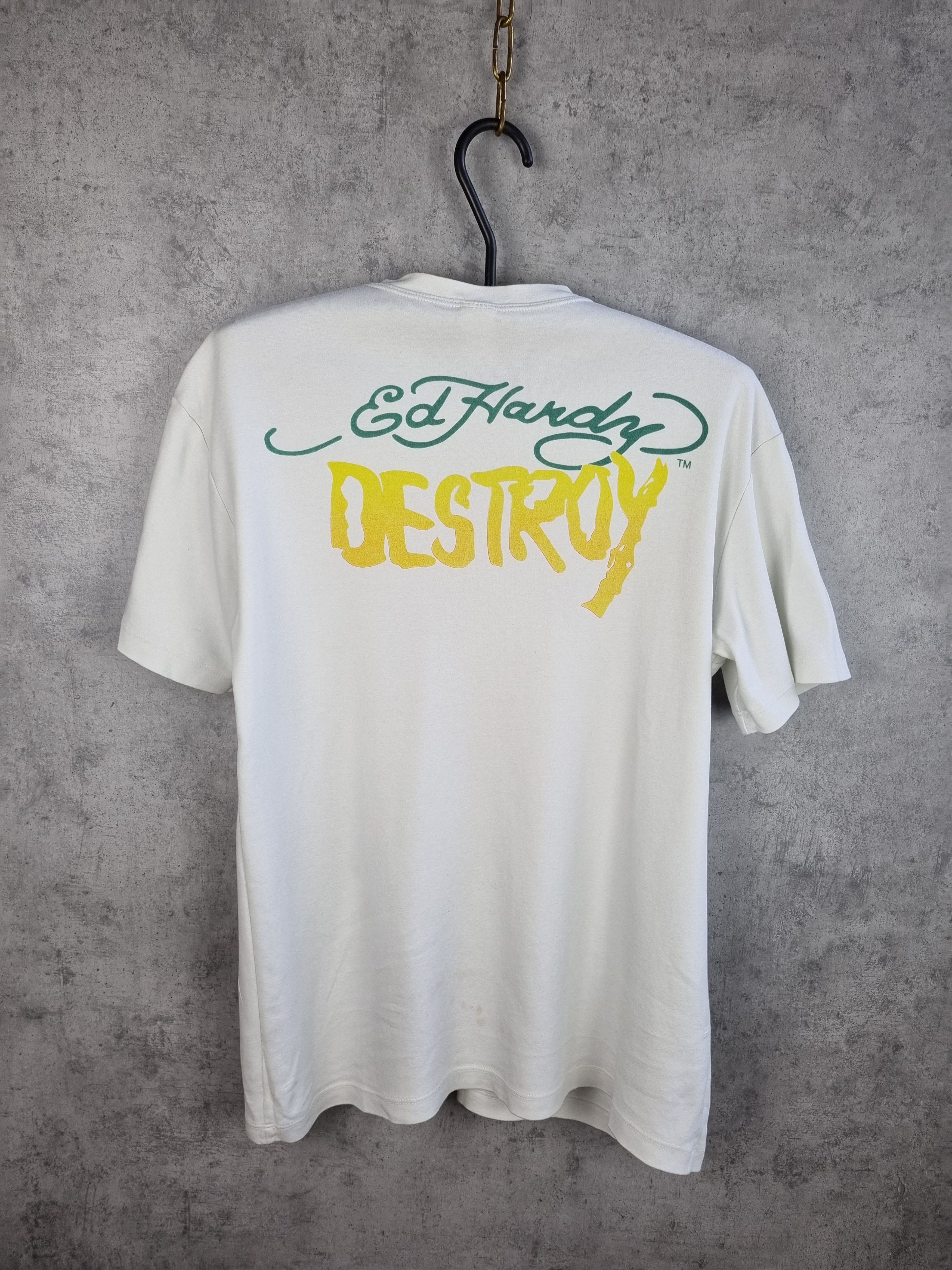 Christian Audigier × Ed Hardy × Seditionaries Rare 90s Ed Hardy DESTROY PUNKS NOT DEAD Tee shirt Size US L / EU 52-54 / 3 - 3 Thumbnail