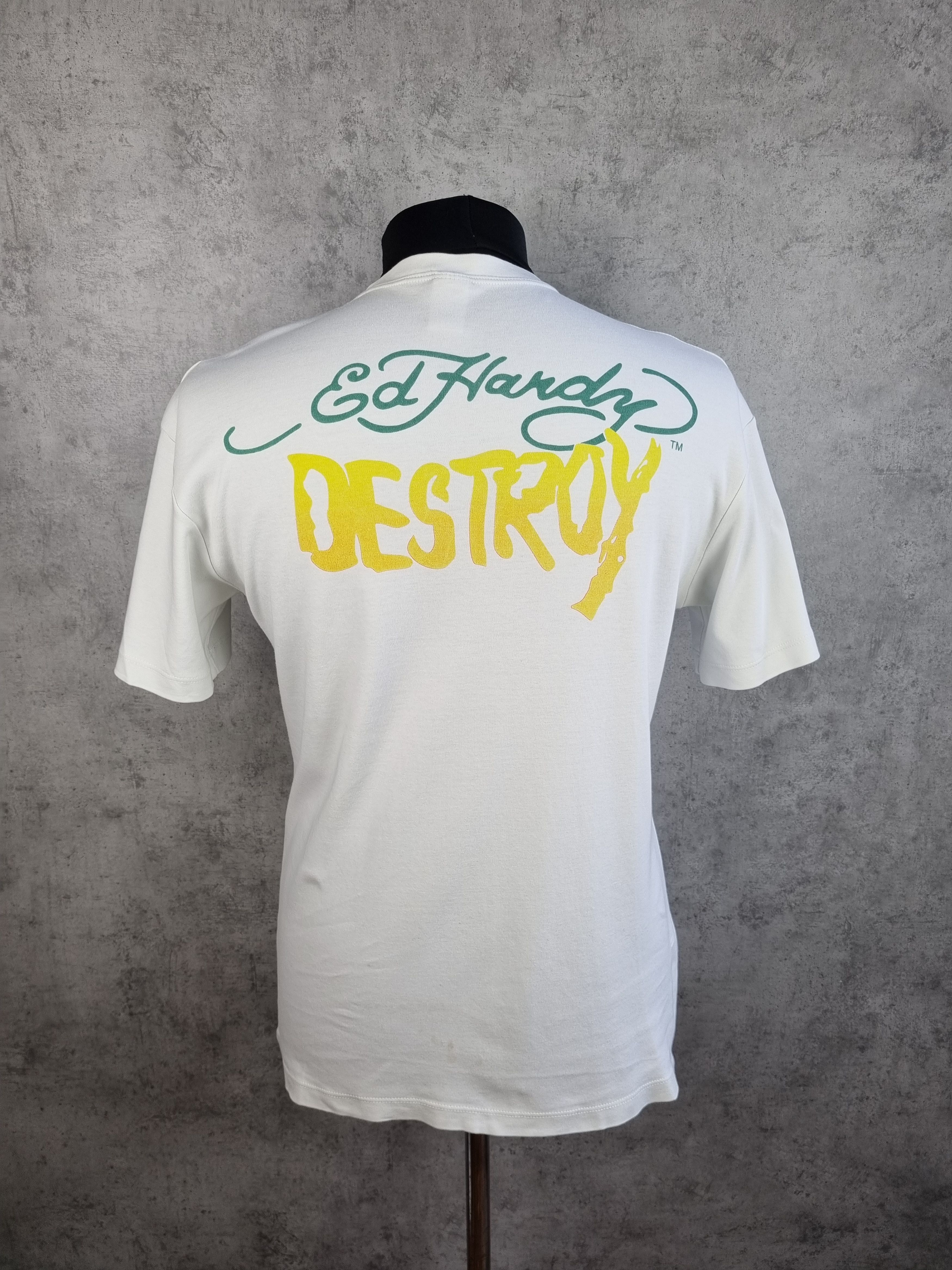Christian Audigier × Ed Hardy × Seditionaries Rare 90s Ed Hardy DESTROY PUNKS NOT DEAD Tee shirt Size US L / EU 52-54 / 3 - 4 Thumbnail