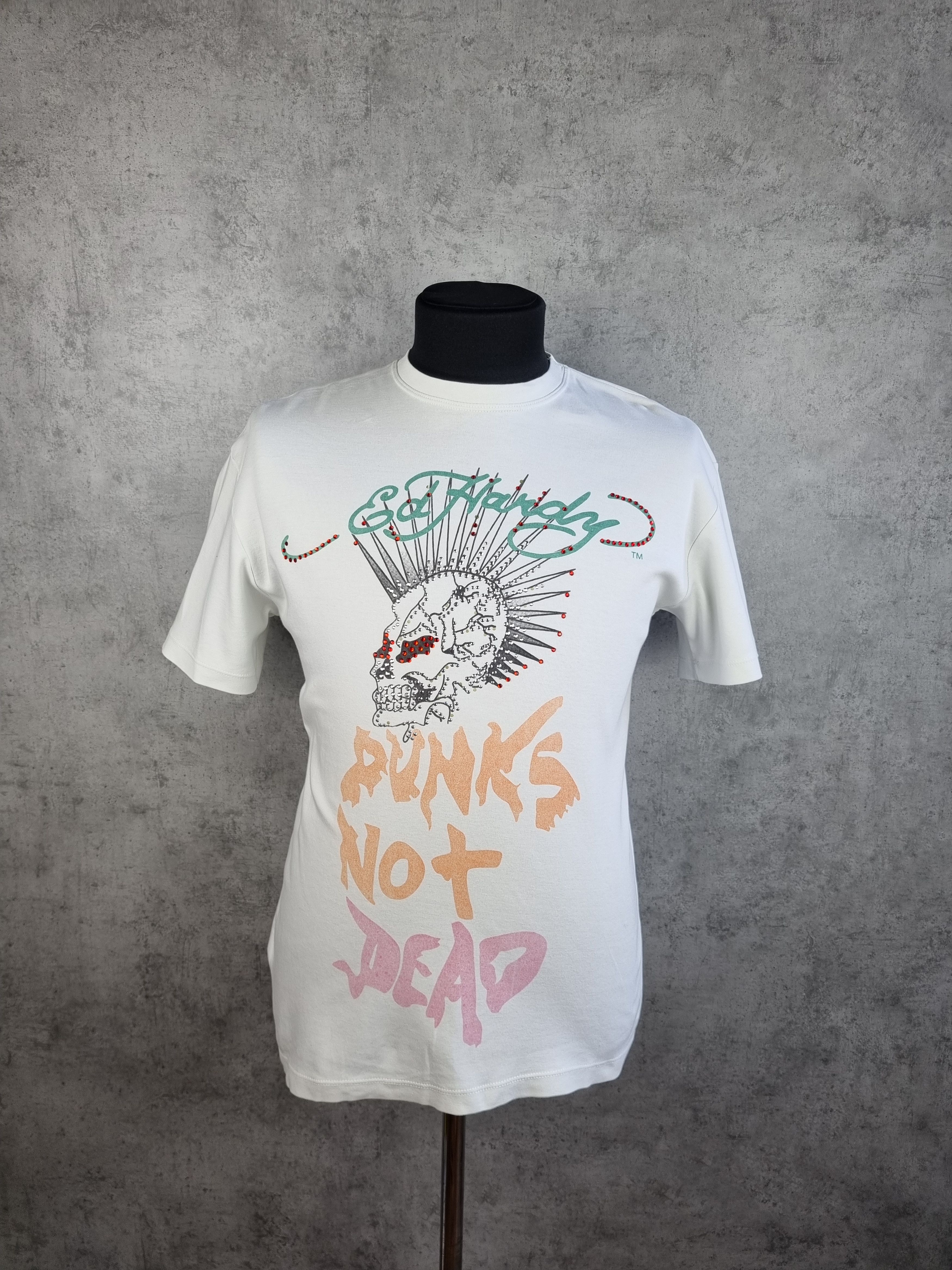 Christian Audigier × Ed Hardy × Seditionaries Rare 90s Ed Hardy DESTROY PUNKS NOT DEAD Tee shirt Size US L / EU 52-54 / 3 - 11 Thumbnail