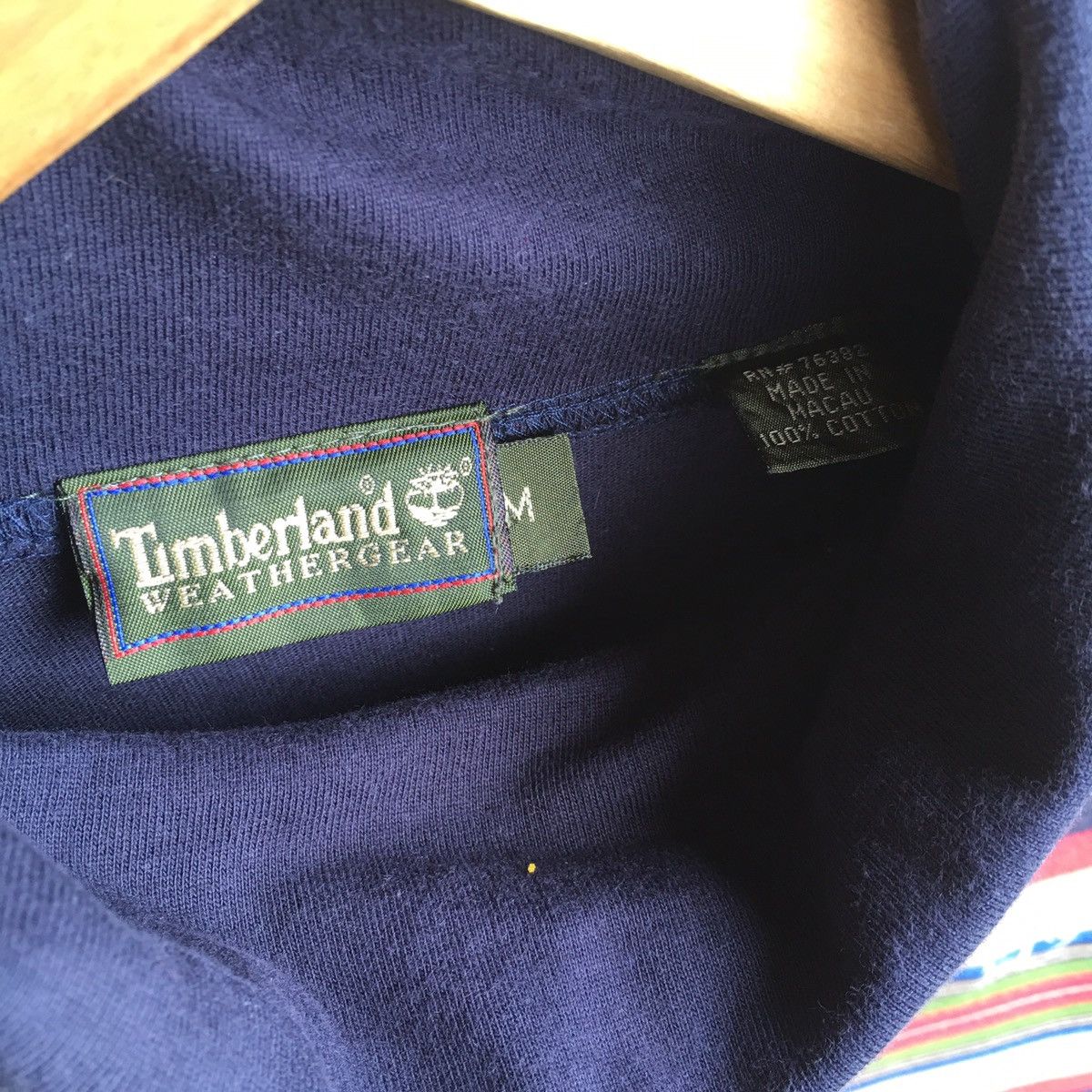 Timberland Vintage Faded Timberland turtle neck oversized longsleeve Size US XL / EU 56 / 4 - 5 Thumbnail