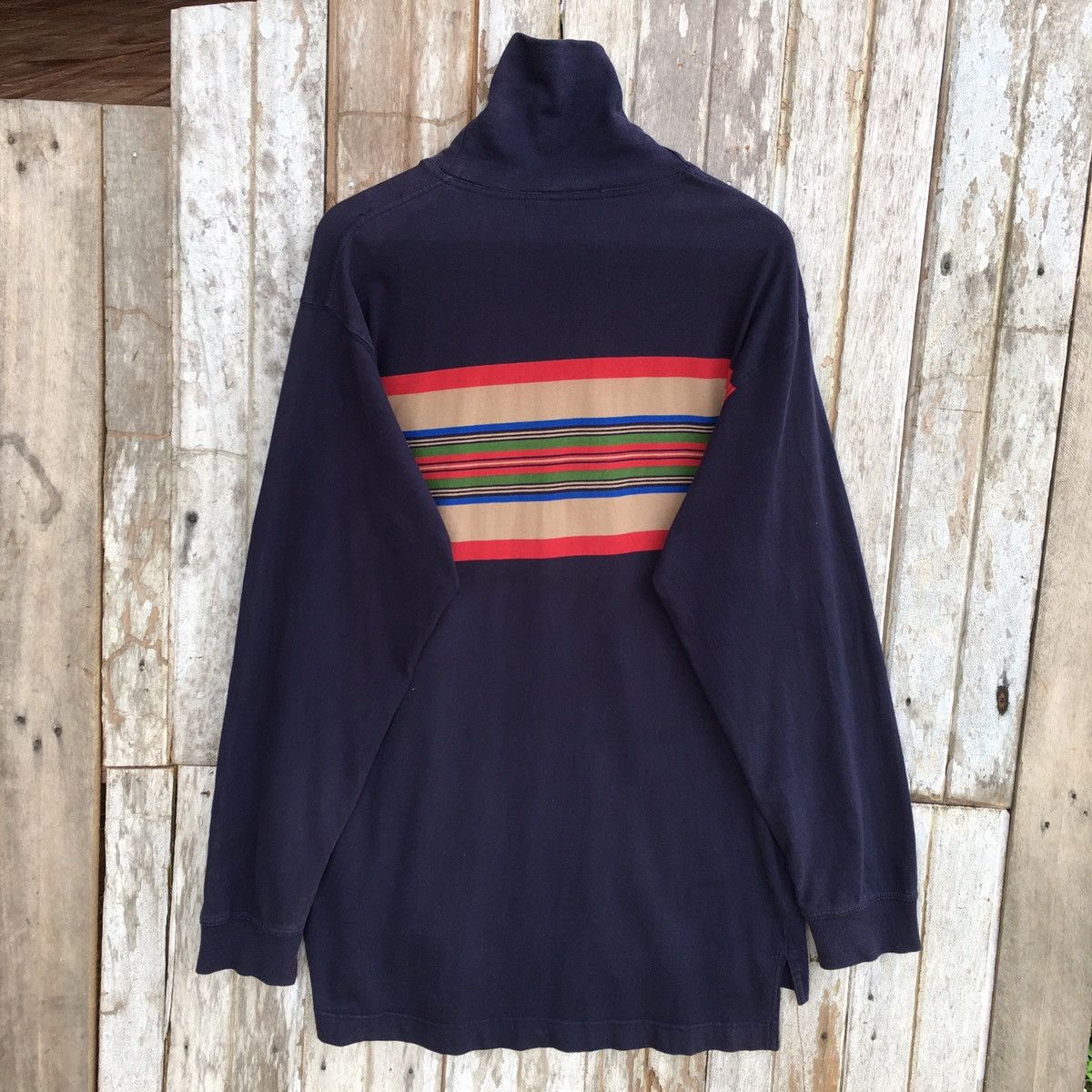 Timberland Vintage Faded Timberland turtle neck oversized longsleeve Size US XL / EU 56 / 4 - 2 Thumbnail