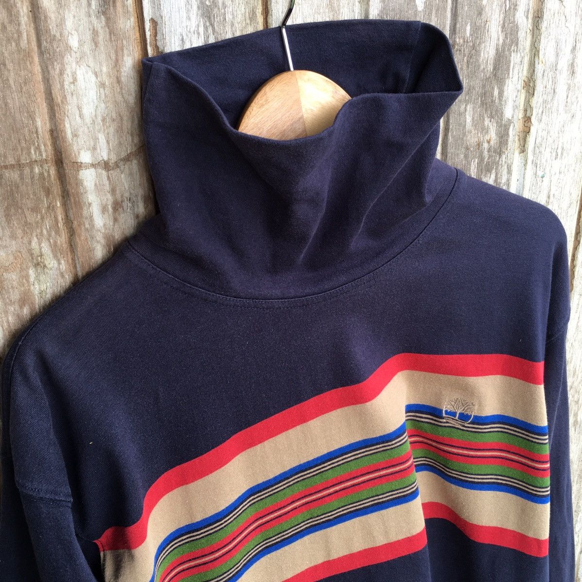 Timberland Vintage Faded Timberland turtle neck oversized longsleeve Size US XL / EU 56 / 4 - 3 Thumbnail