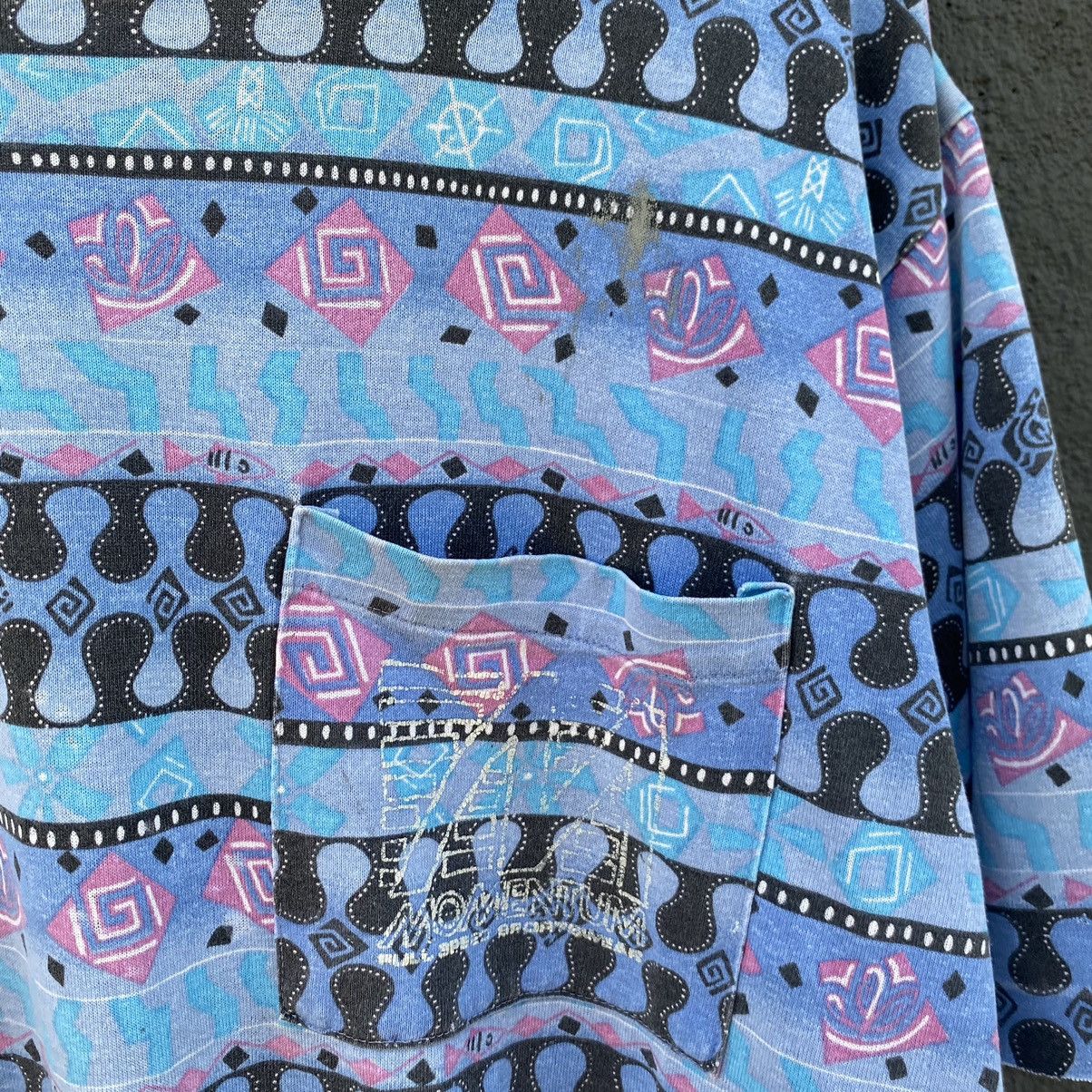 Vintage Thrashed Vintage 90s Momentum Full Speed Surf ERD GRUNGE TEE Size US L / EU 52-54 / 3 - 6 Thumbnail