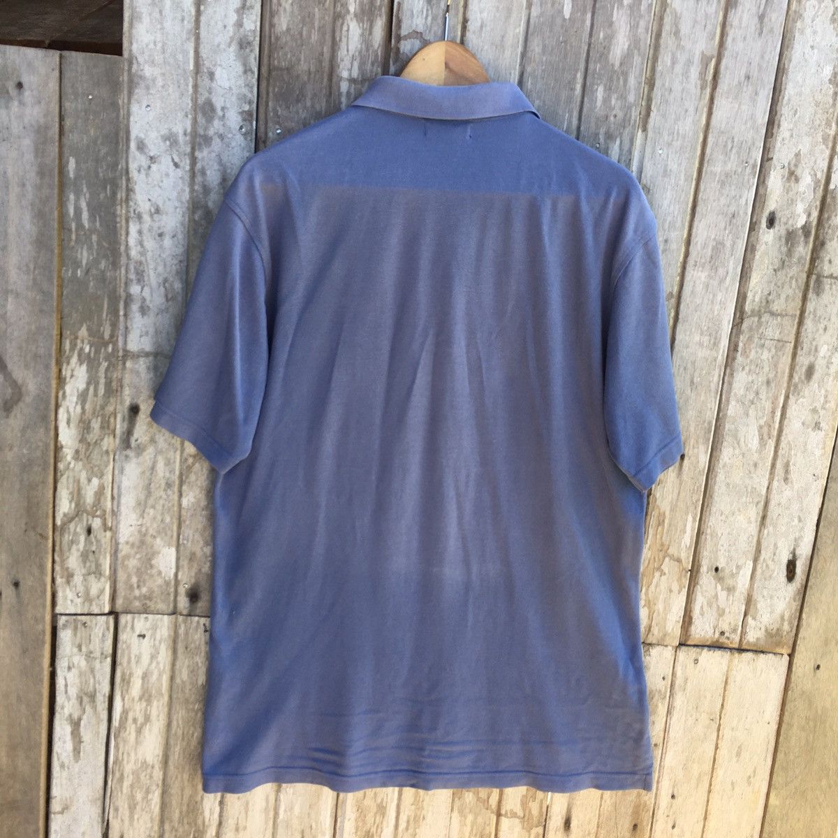 Burberry Thrashed Faded Vintage Burberry London Nova Check Polo Tee Size US L / EU 52-54 / 3 - 2 Thumbnail